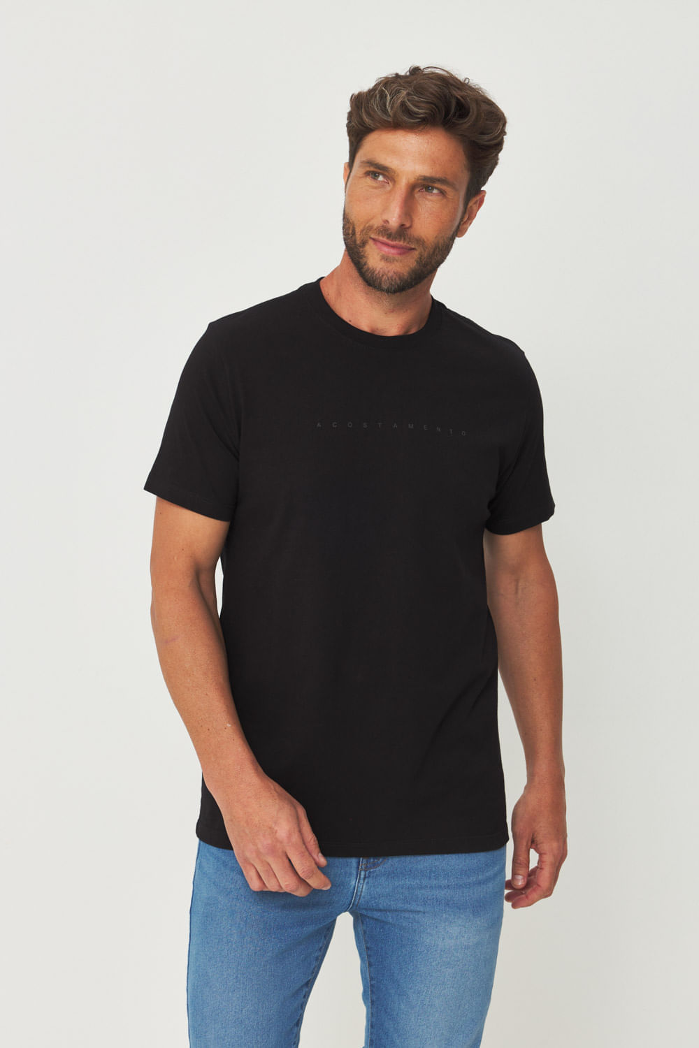 Camiseta Minimalista Masculina Acostamento