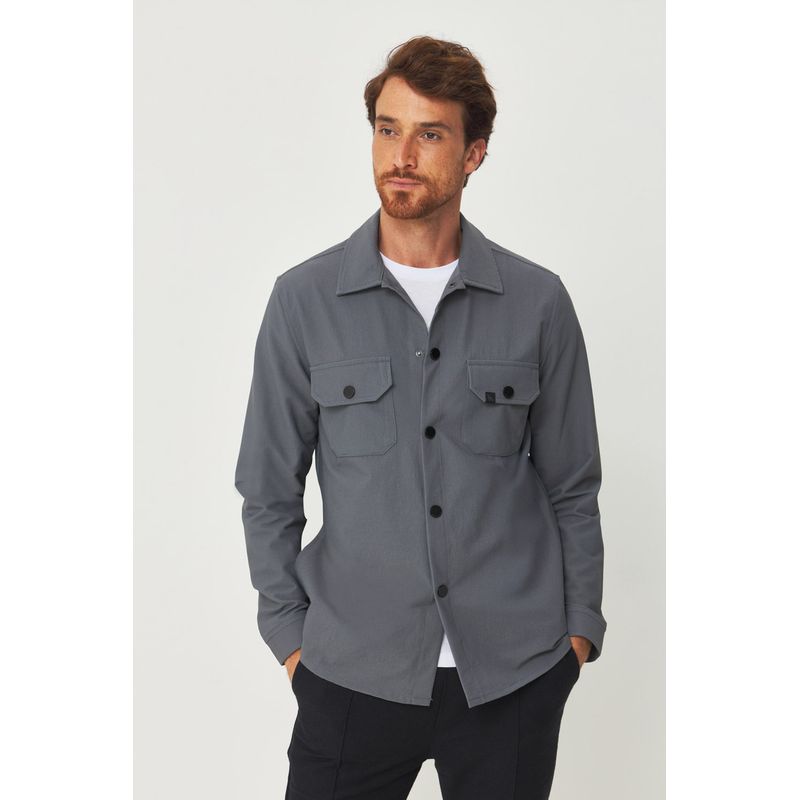 Jaqueta-Tech-com-Bolsos-no-Peito-Masculino-Acostamento