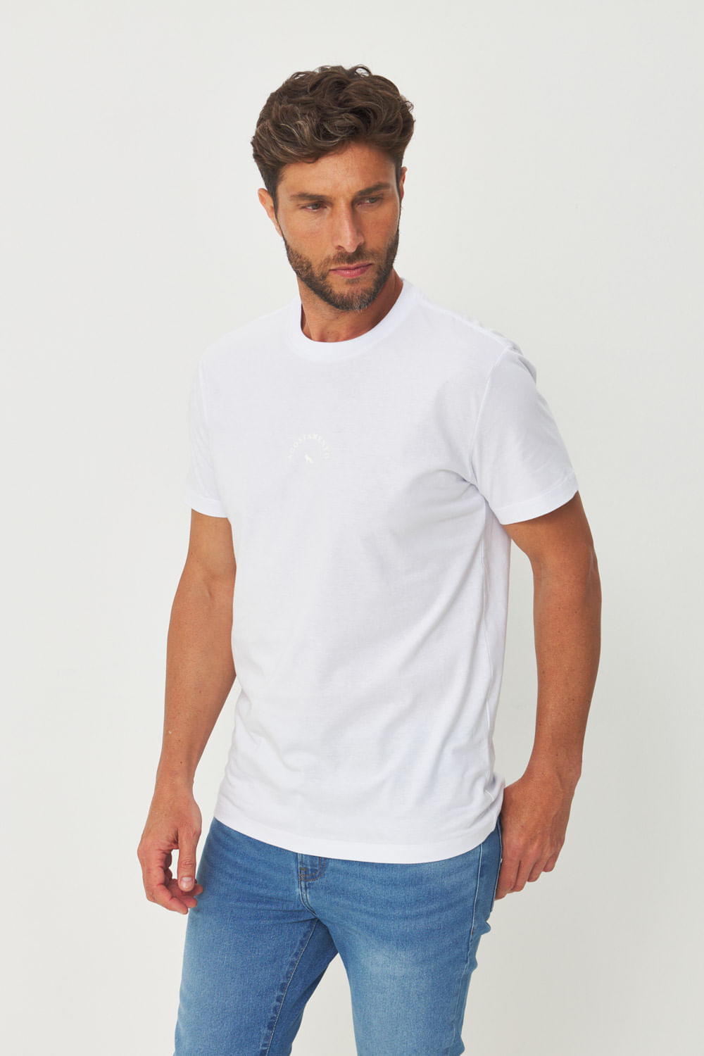 Camiseta Lettering Curve Masculina Acostamento