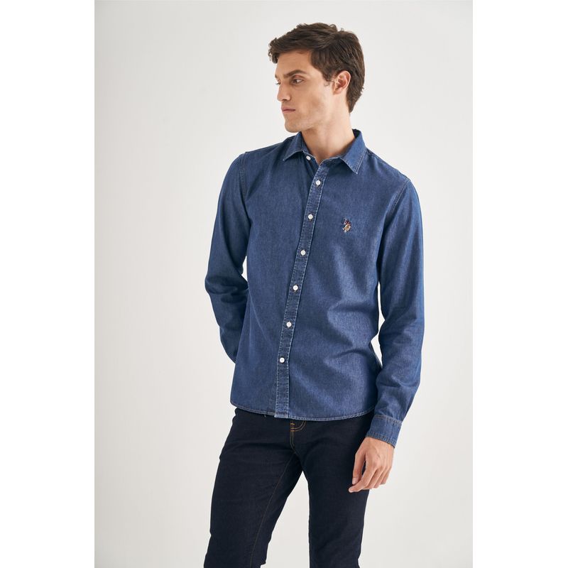 Camisa-Manga-Longa-Jeans-Masculina