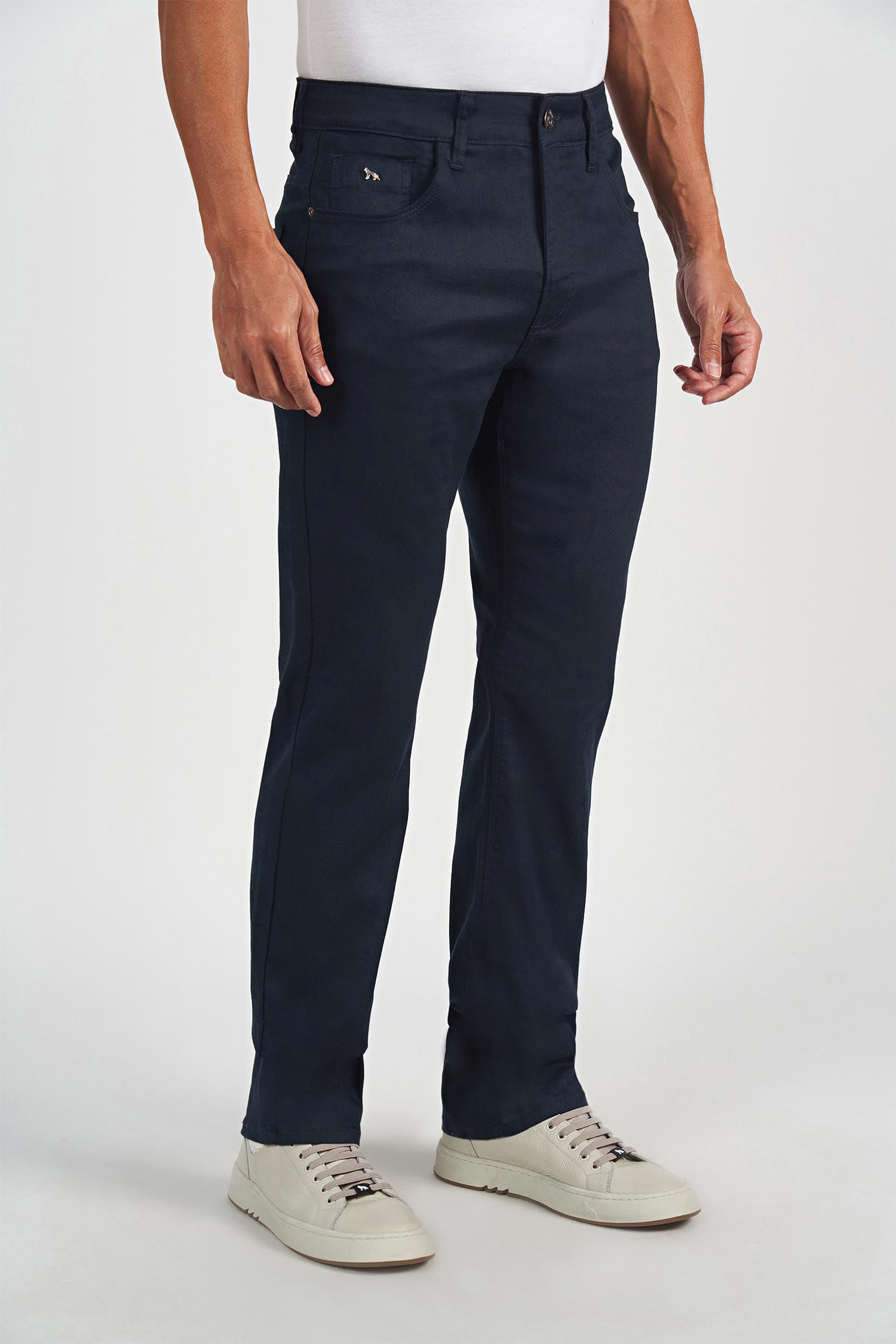 Calça Sarja Regular Masculina Acostamento
