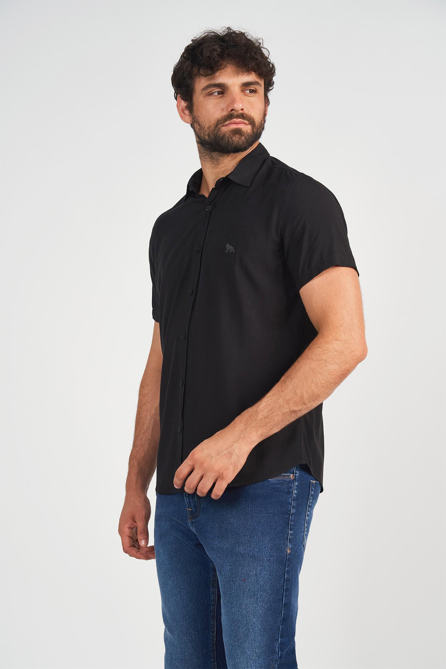 Camisa Casual Wolf Masculina Acostamento