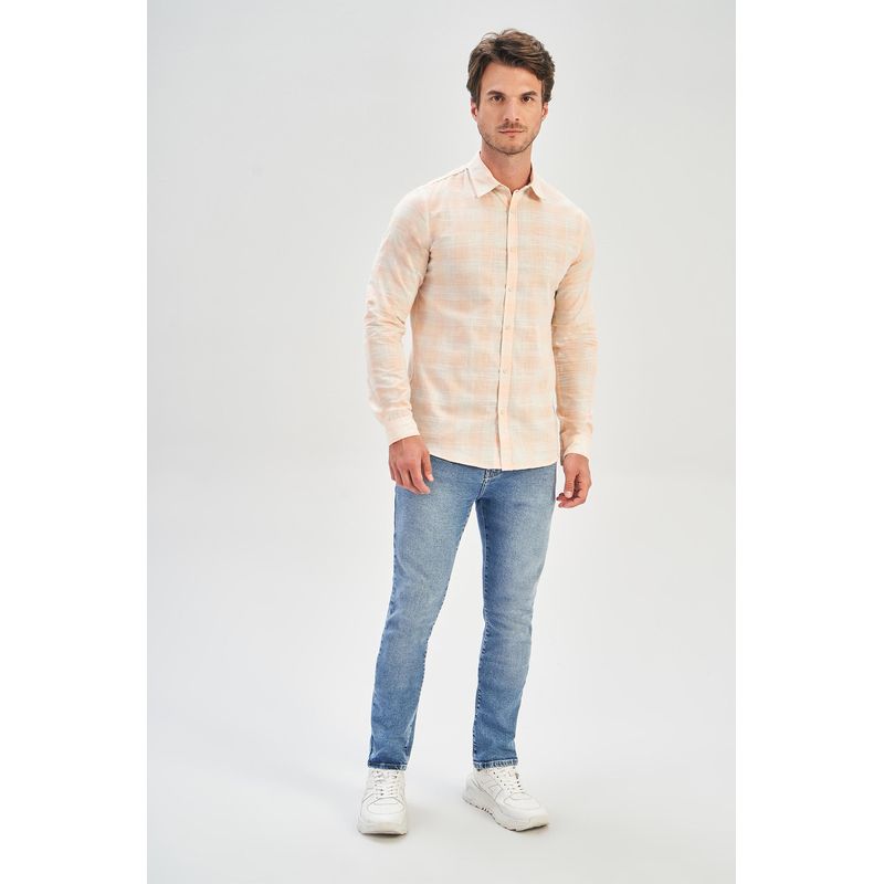 Camisa-Manga-Longa-Xadrez-Verano-Masculina-Acostamento