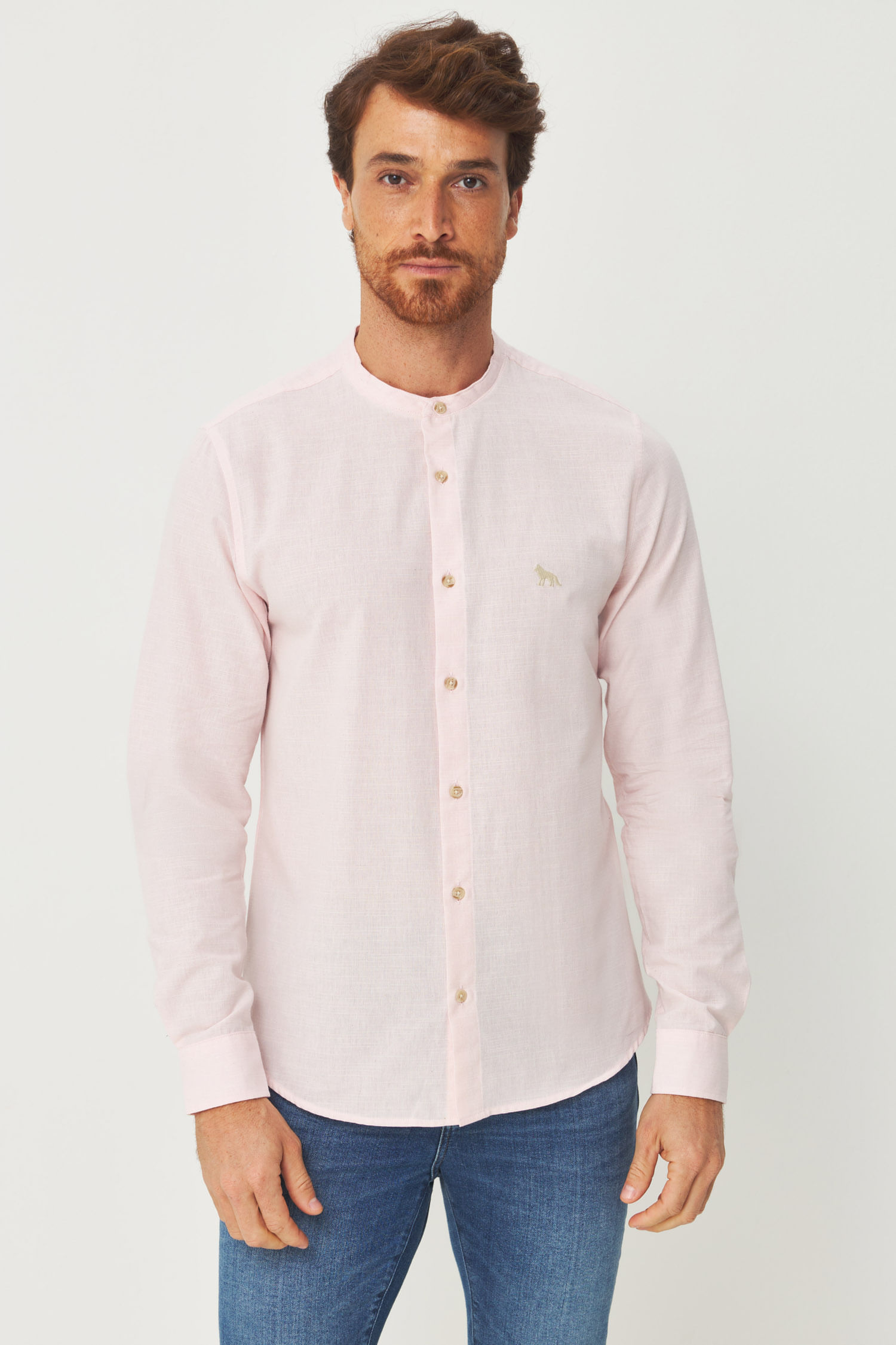 Camisa Gola Padre Masculina Acostamento