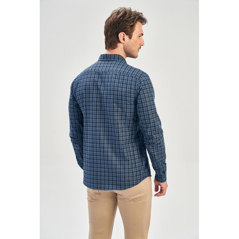 Camisa-Manga-Longa-Xadrez-Fechado-Masculina-Acostamento