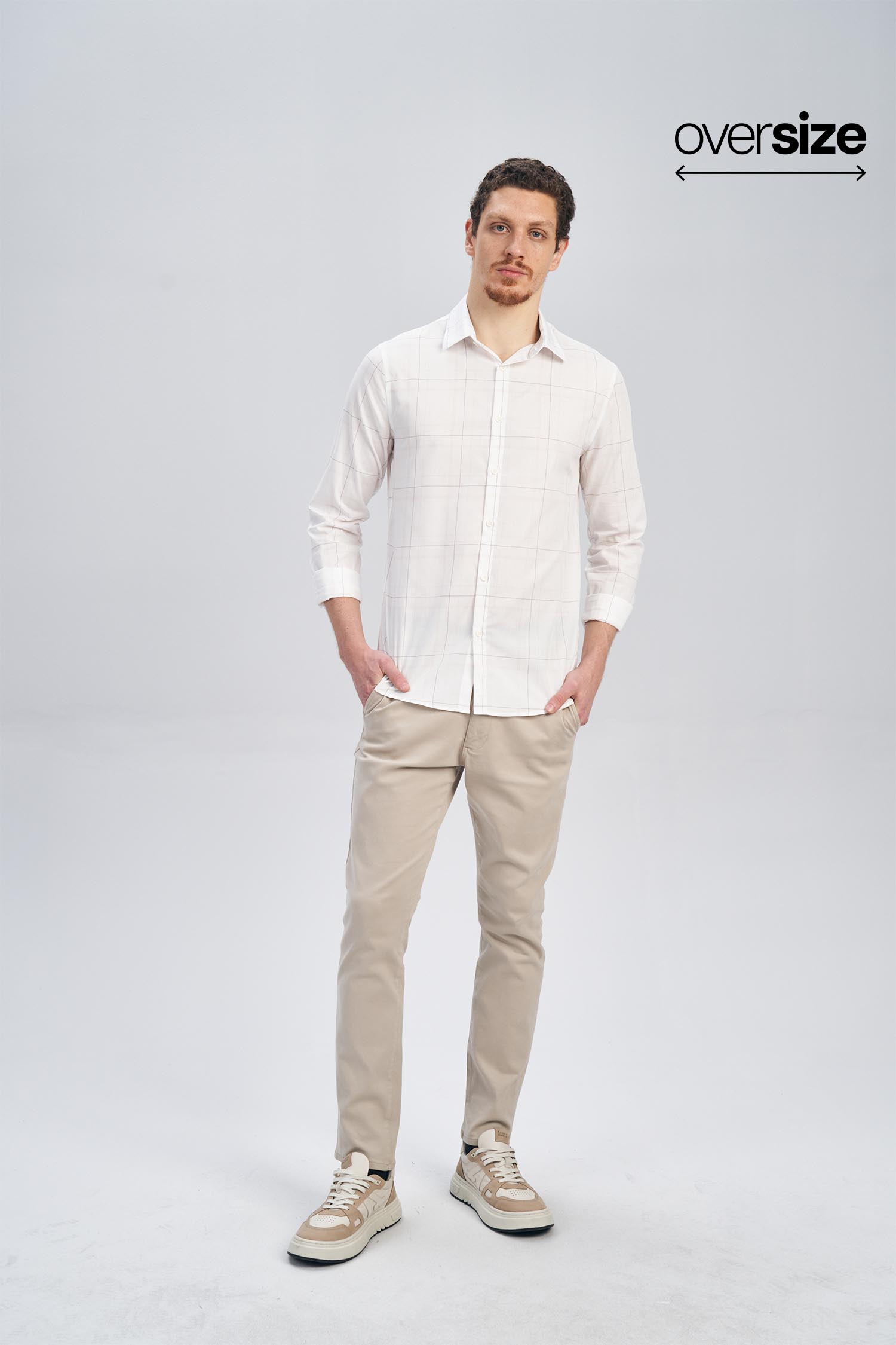 Camisa Xadrez Clássico Masculina Oversize Acostamento