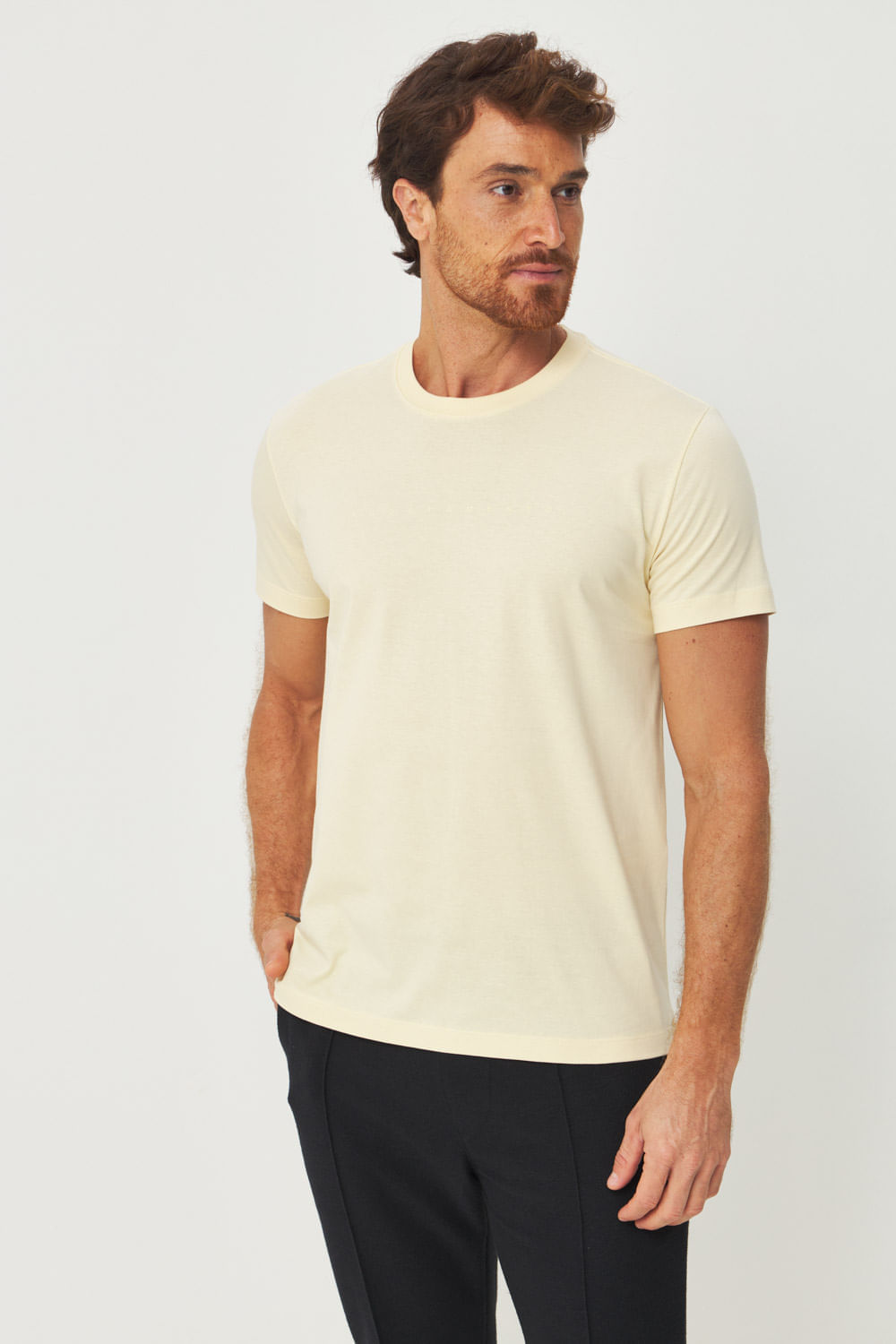 Camiseta Básica Lettering Touch Masculino Acostamento