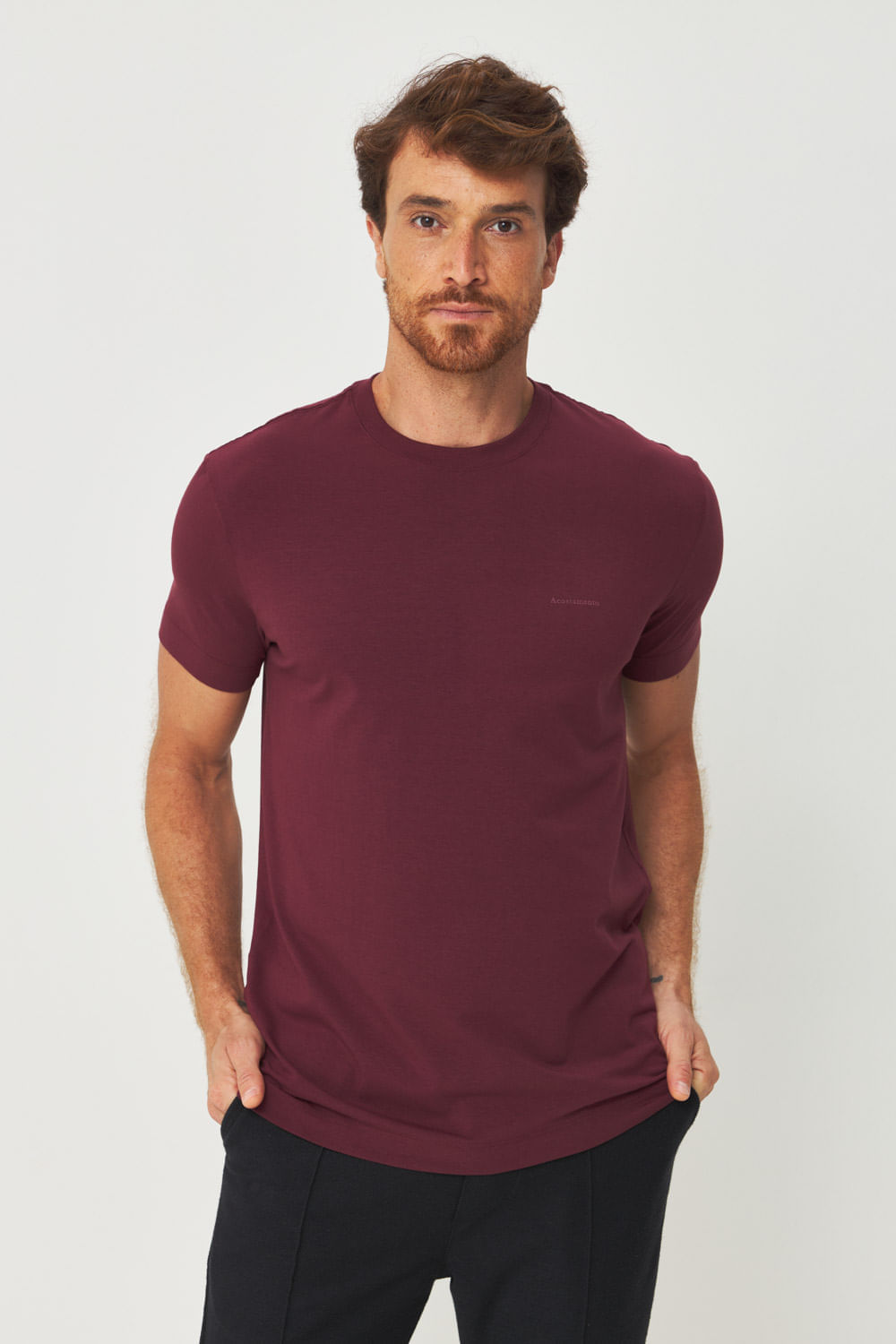 Camiseta Detalhe Minimalista Masculino Acostamento