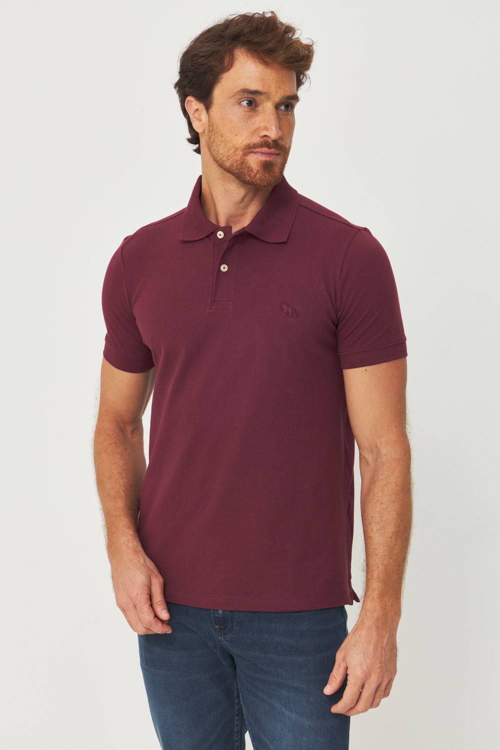 Polo Casual Basic Masculina Acostamento