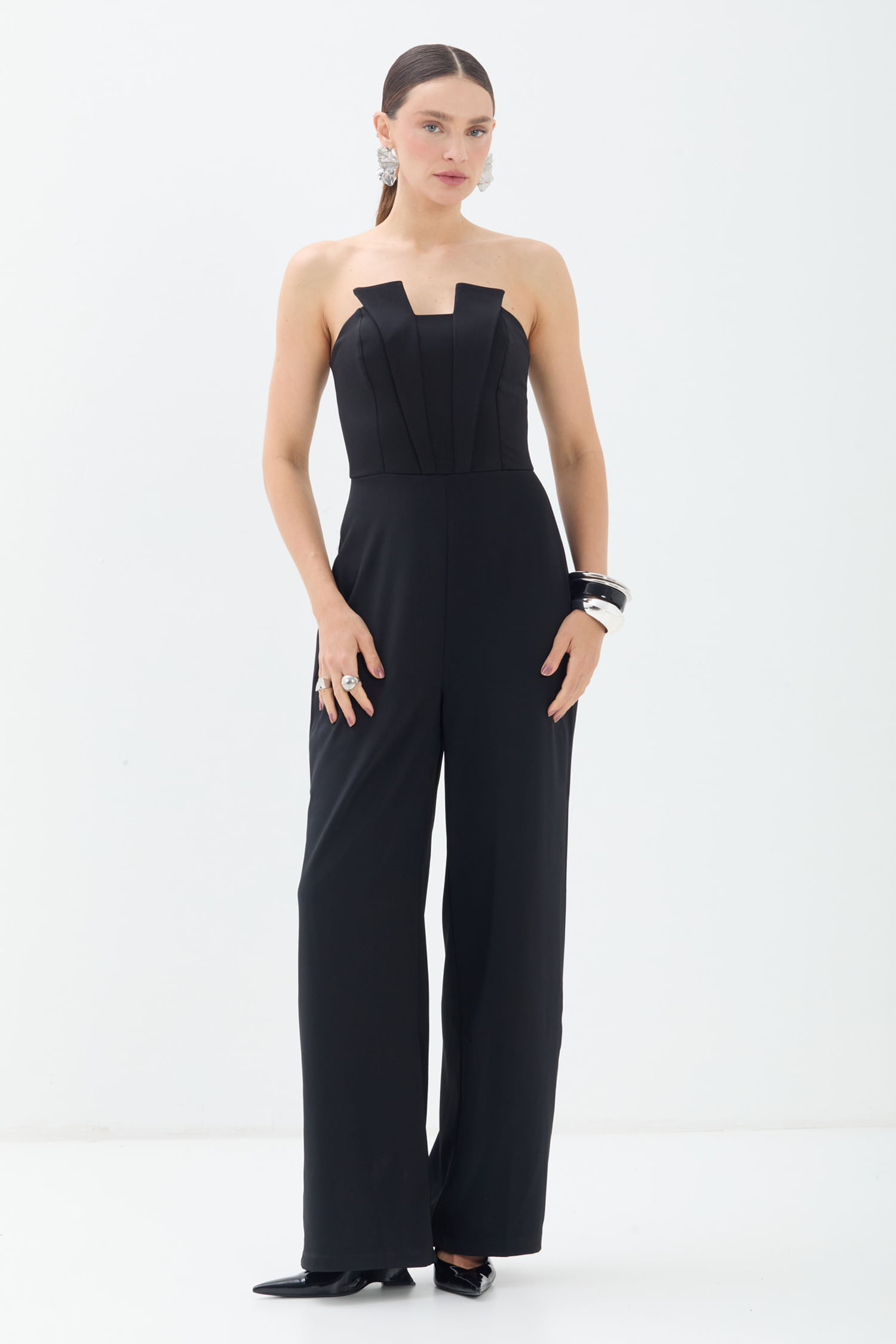 Macacão Elegante Sem Alça ACT Feminino