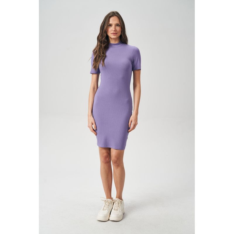 Vestido-Canelado-Gola-Media-Feminino-Acostamento