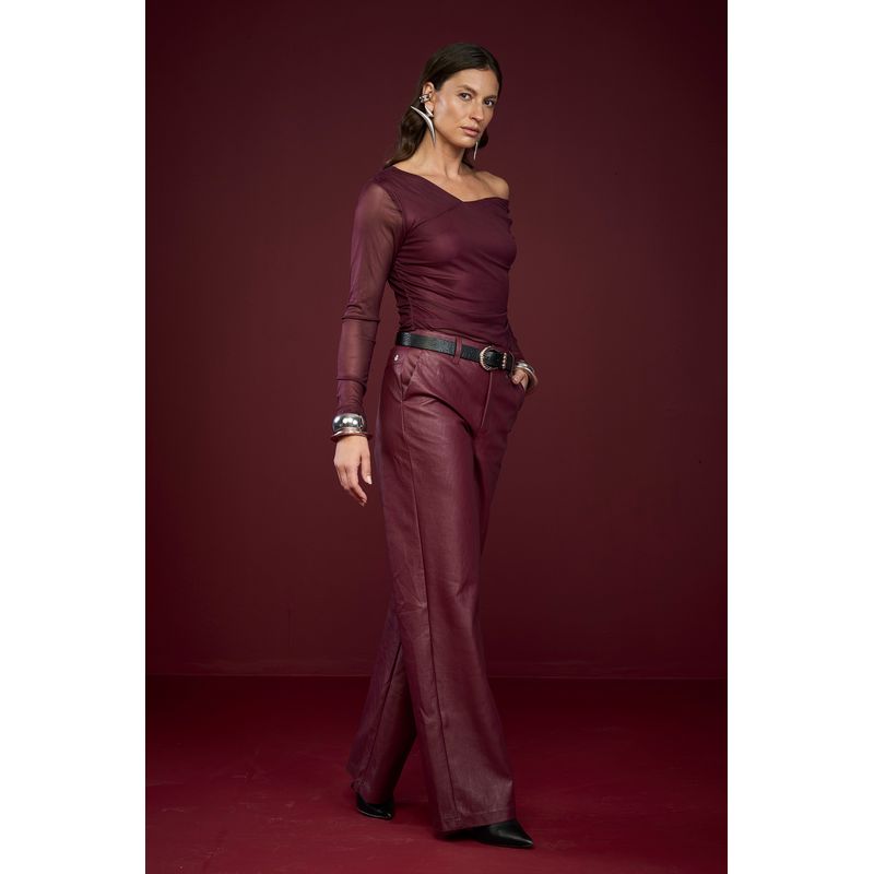 Calca-PU-Cintura-Alta-ACT-Feminina