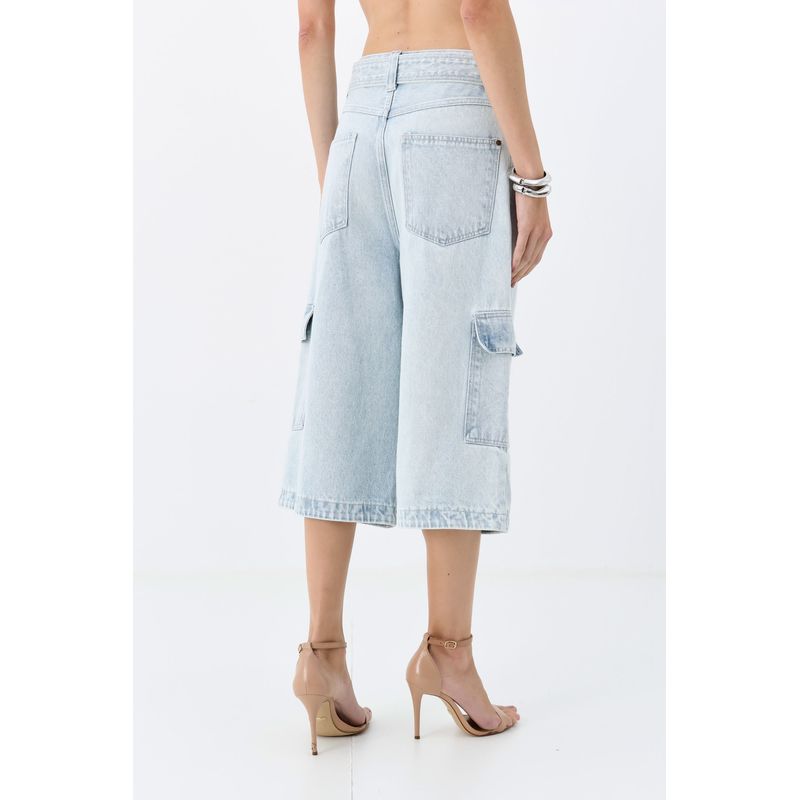 Bermuda-Jeans-Jorts-Cintura-Alta-ACT-Feminino