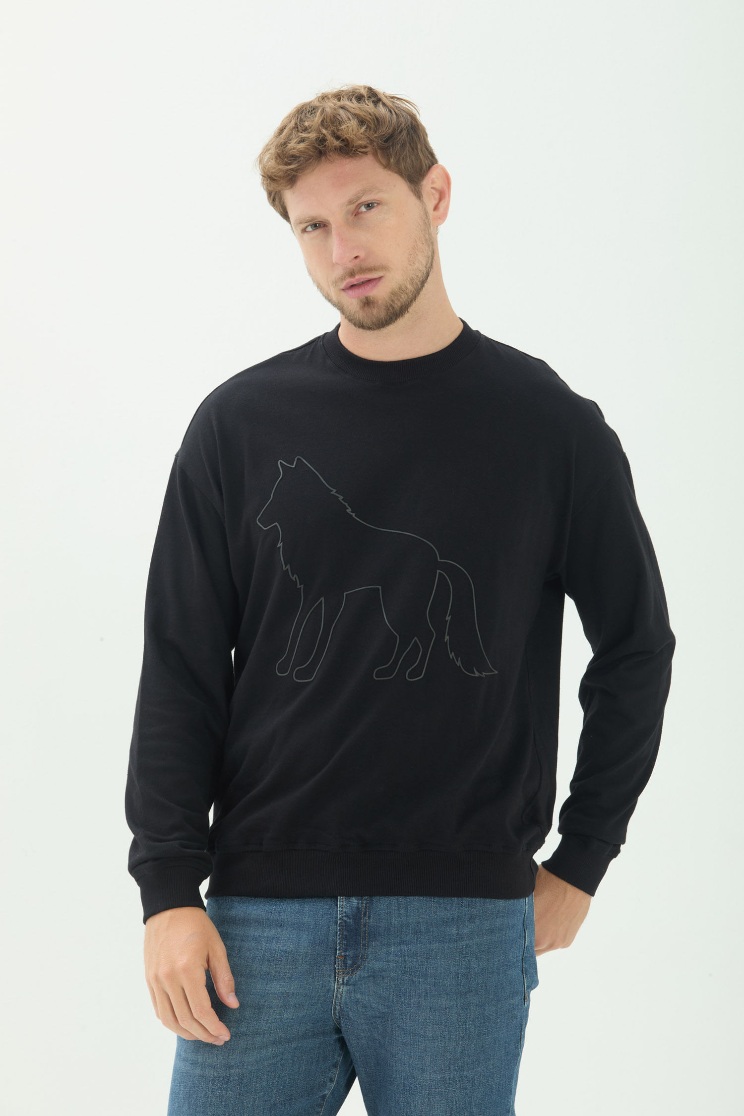 Blusão Moletom Casual Masculino Acostamento