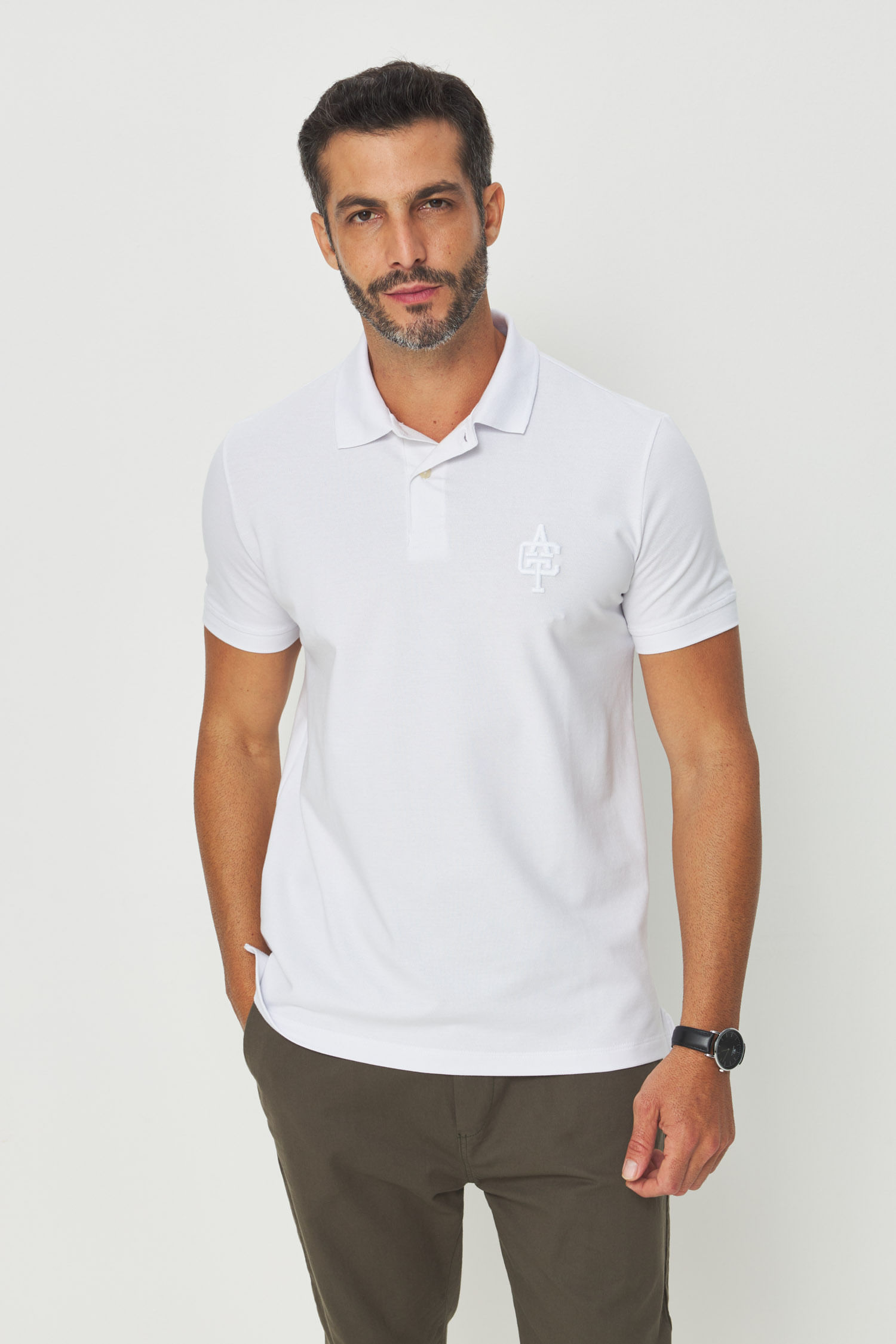 Polo Bordado ACT Masculina Acostamento