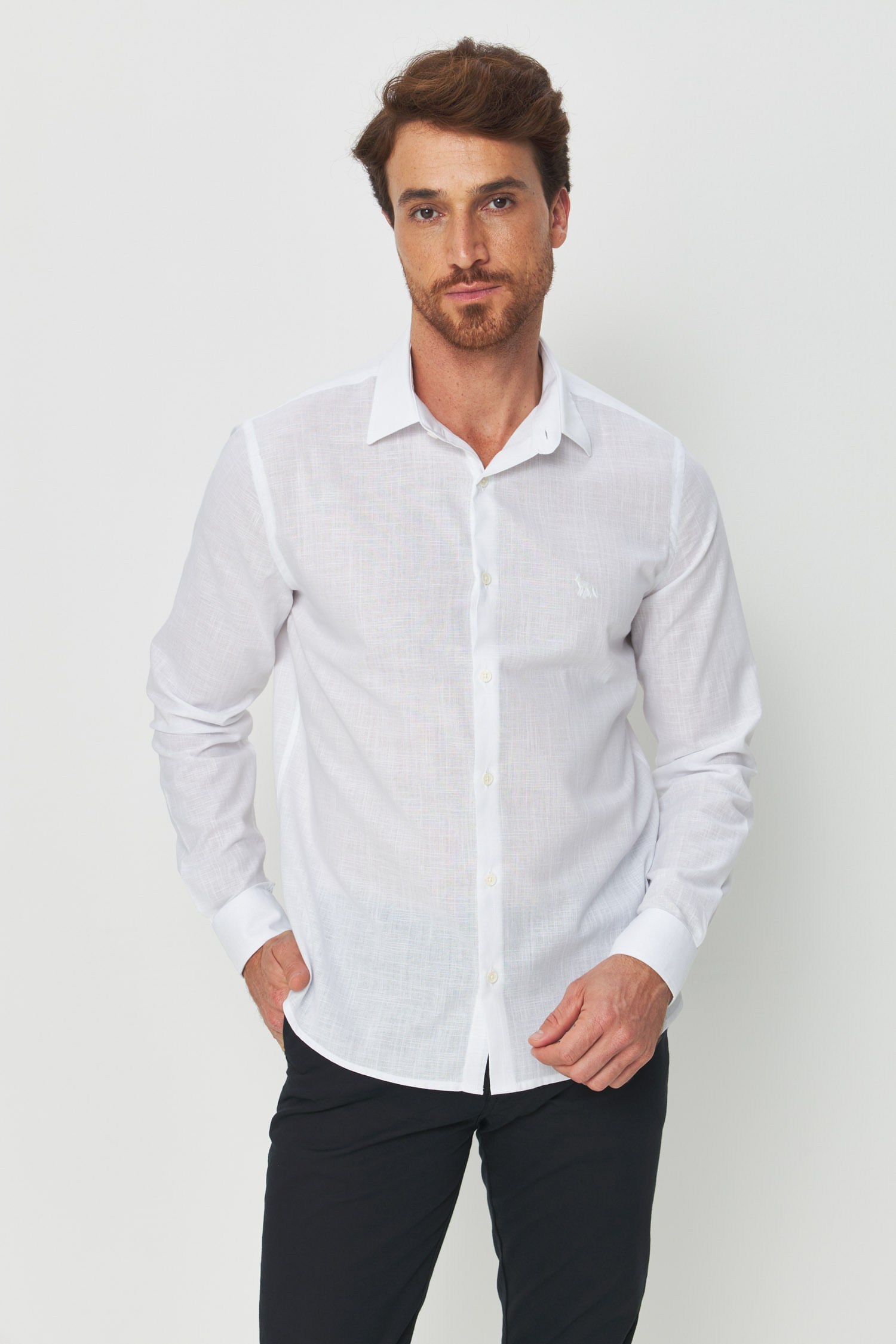 Camisa Clássica Masculina Acostamento