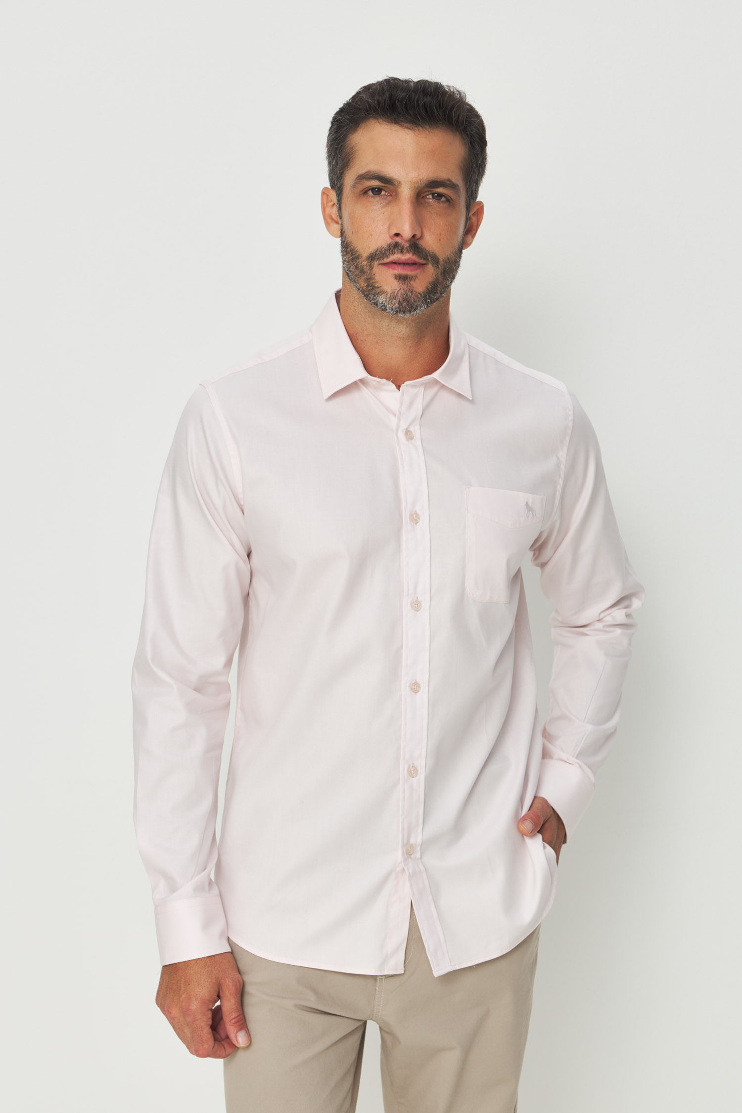 Camisa Pocket Bordado Masculina Acostamento