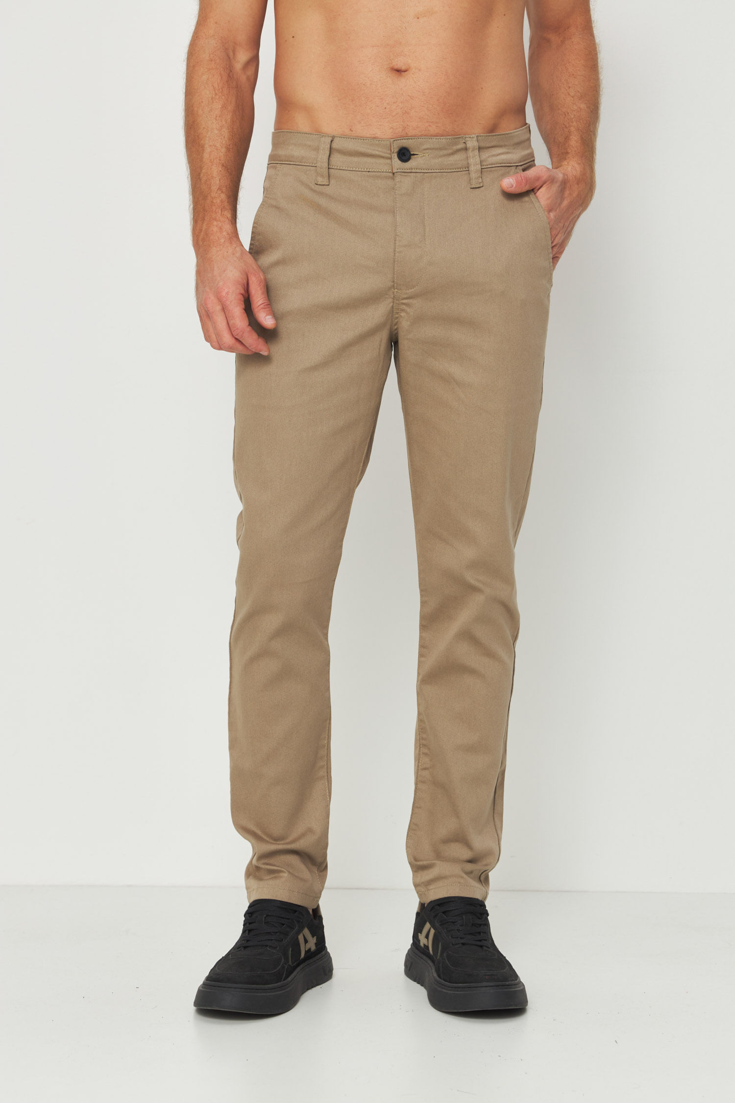 Calça Sarja Casual Masculina Acostamento