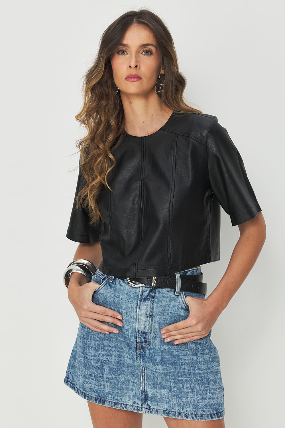 Blusa PU Box Feminina Acostamento