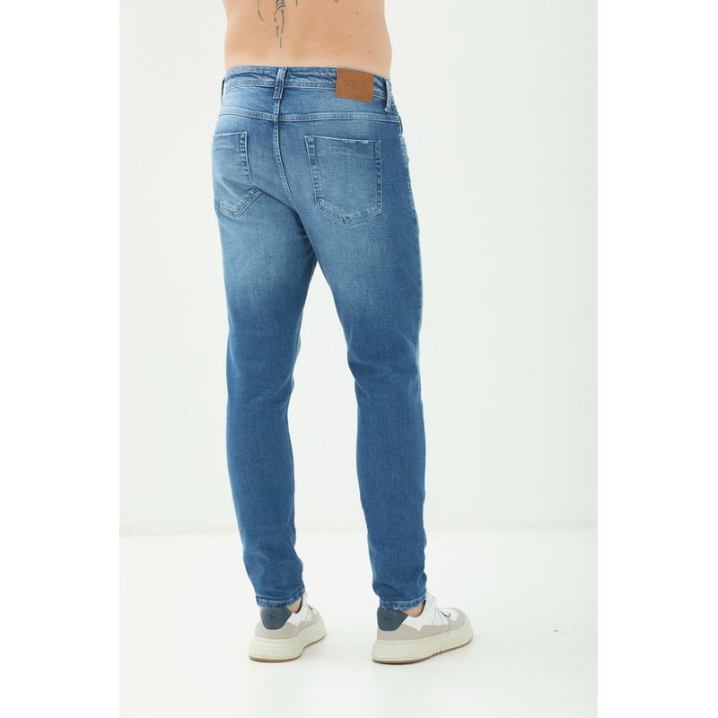 Calca-Jeans-Skinny-Destroyed-Masculina-Acostamento