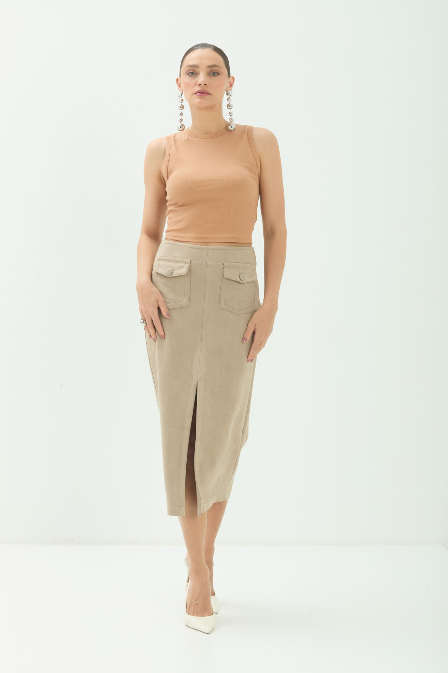 Regata Cropped Minimalista ACT Feminino