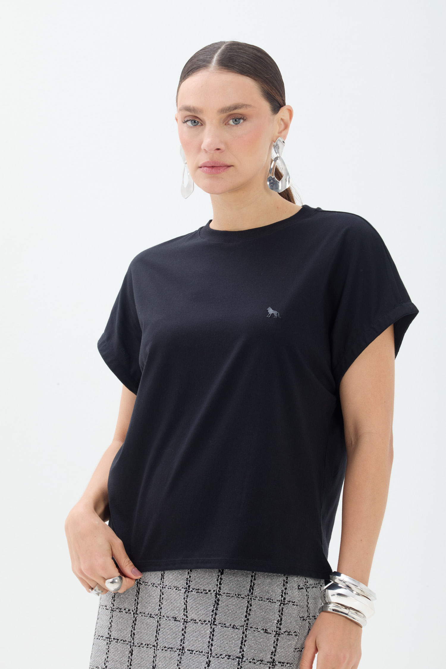 T-Shirt Manga Dobrada ACT Feminino