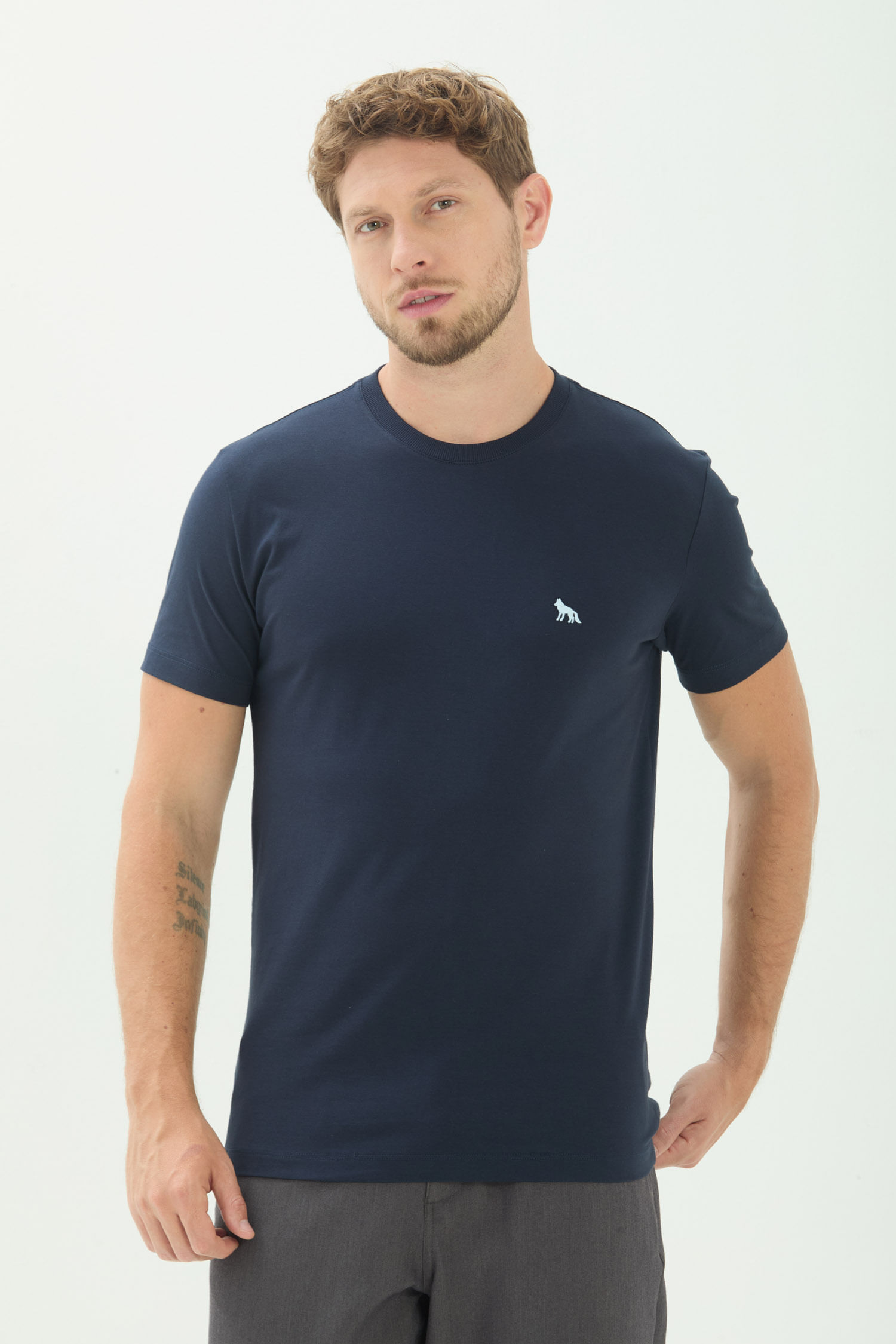 Camiseta Básica Casual Masculina Acostamento