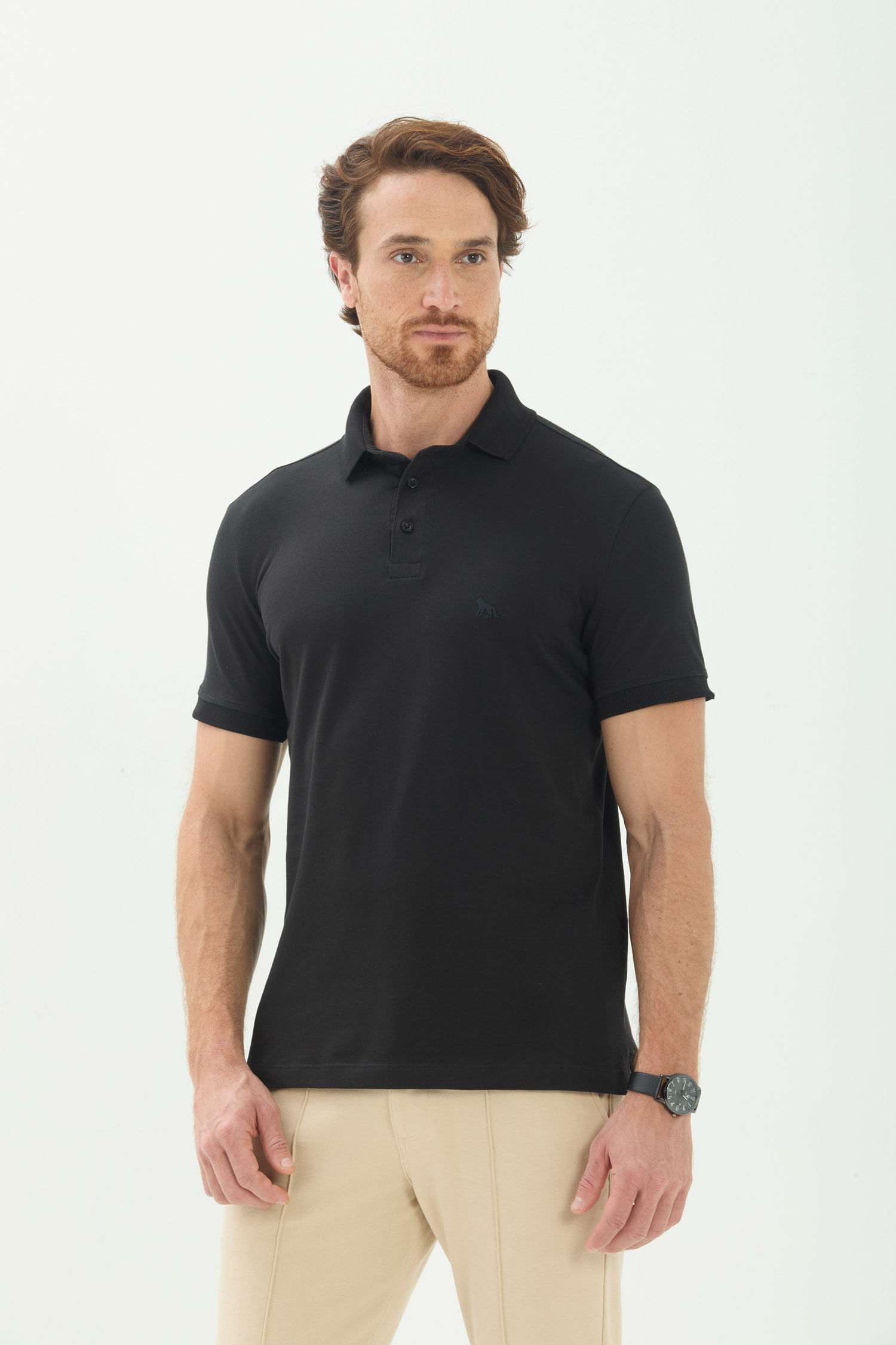 Polo Casual Basic Masculina Acostamento