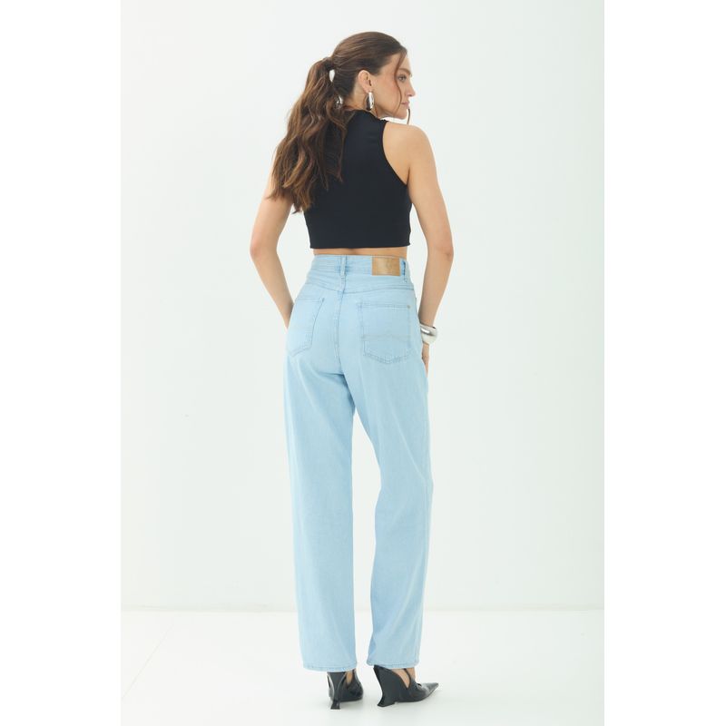 Calca-Jeans-Straight-Cintura-Alta-ACT-Feminina