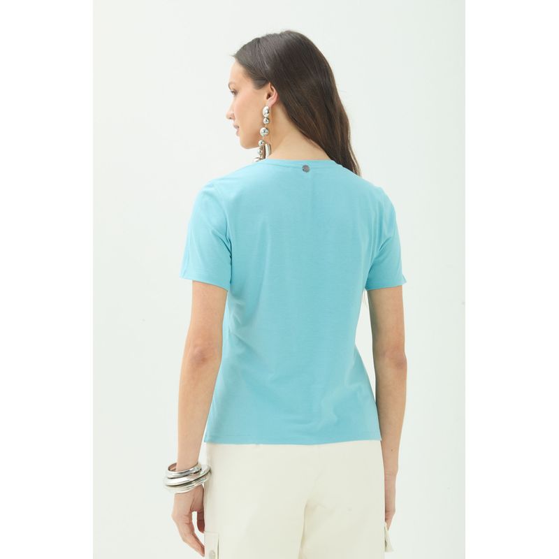 T-Shirt-Basica-Gola-V-ACT-Feminina