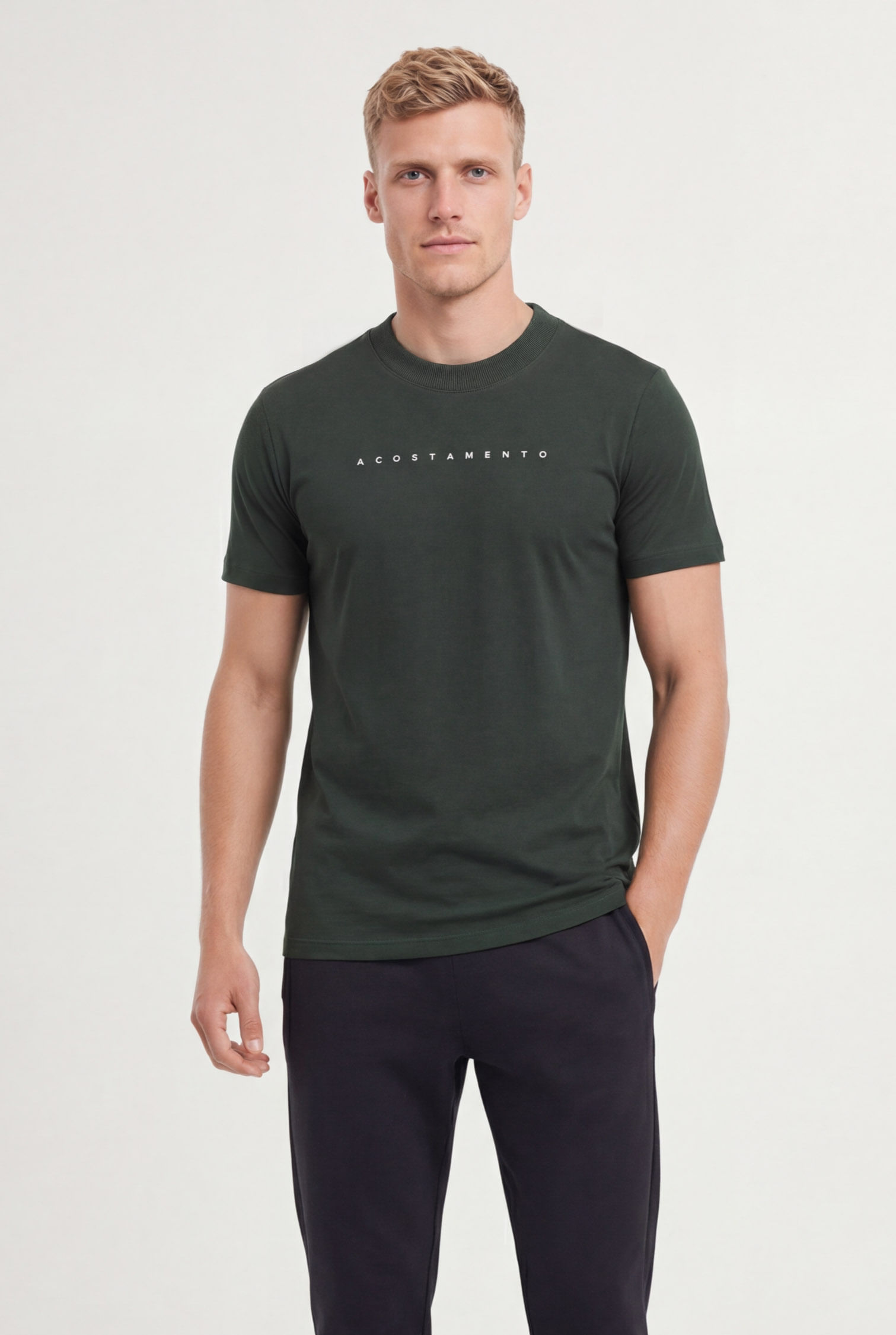 Camiseta Minimalista Masculina Acostamento
