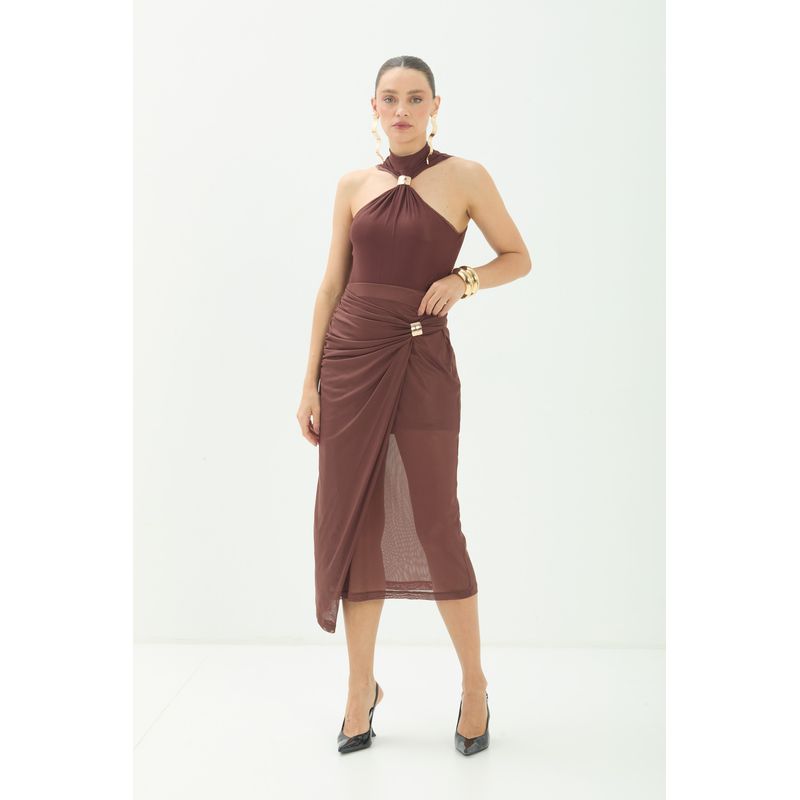 Saia-Midi-Em-Tule-Com-Drapeado-ACT-Feminina