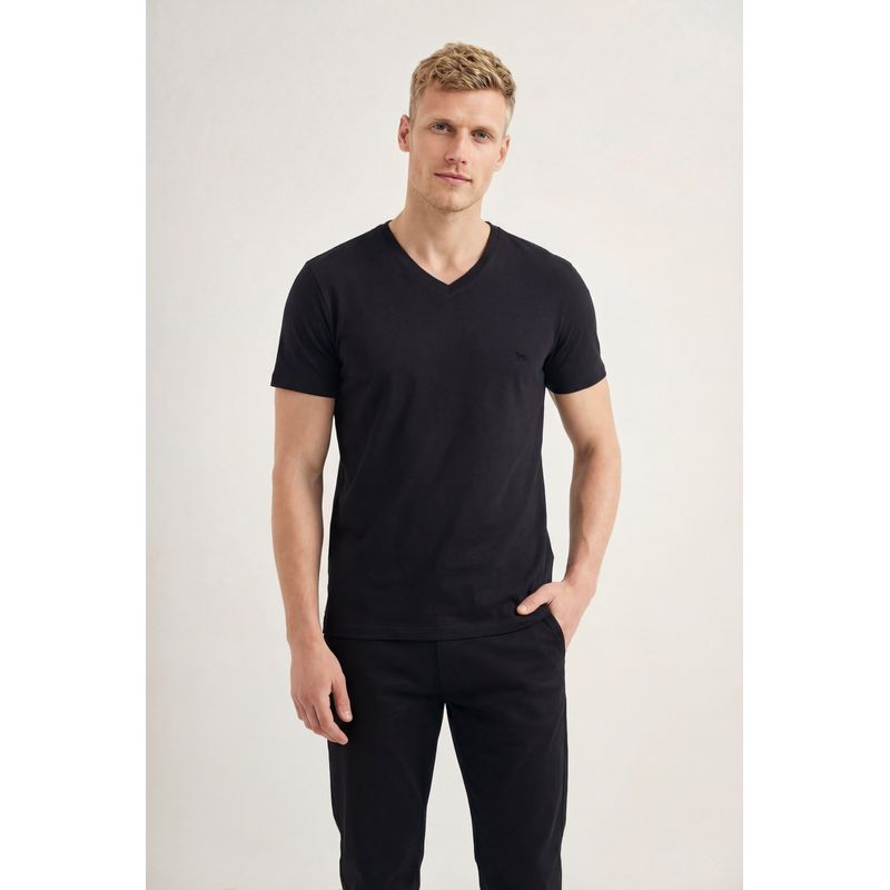 Camiseta-Casual-Gola-V-Masculina-Acostamento