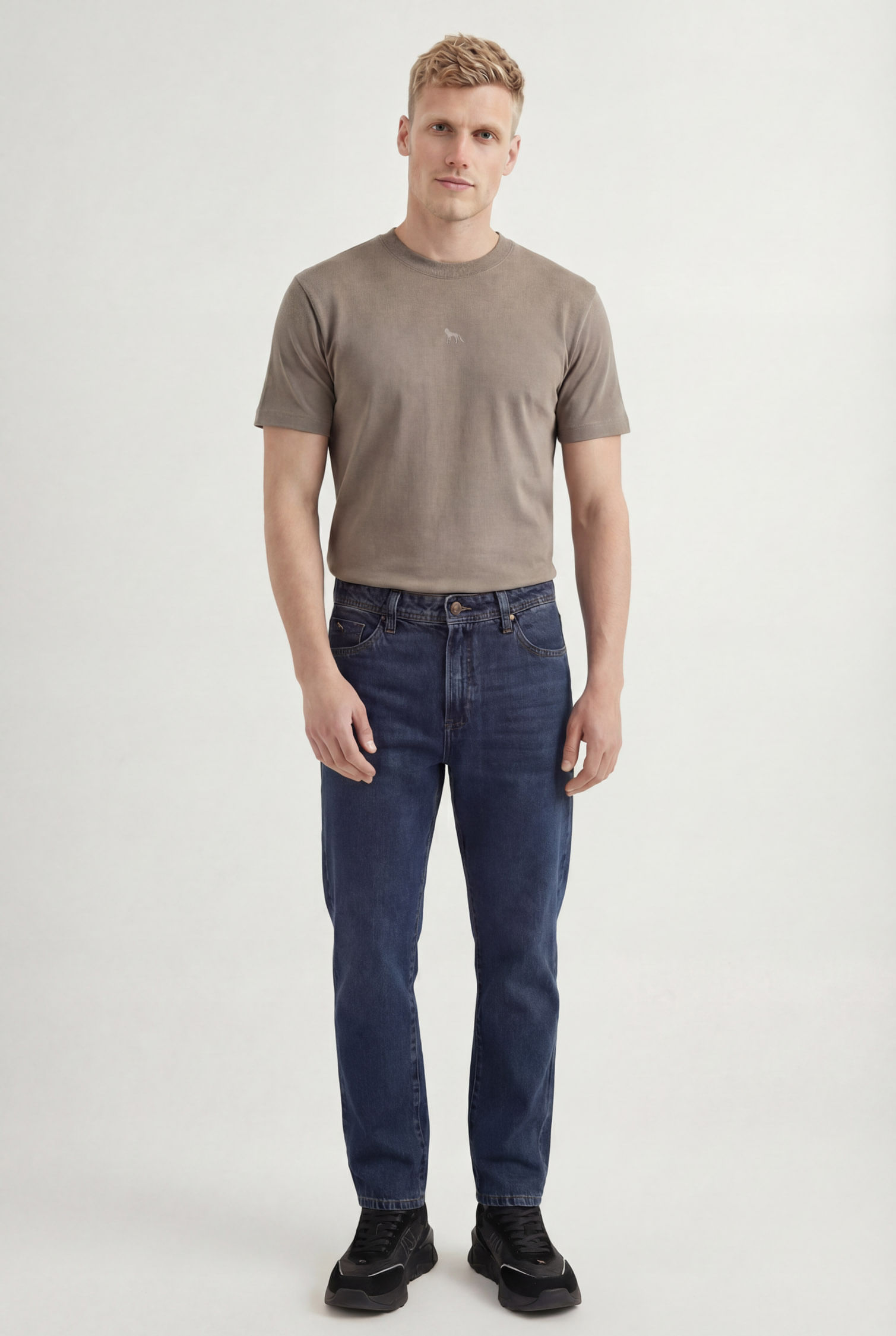 Calça Jeans Regular Masculina Acostamento