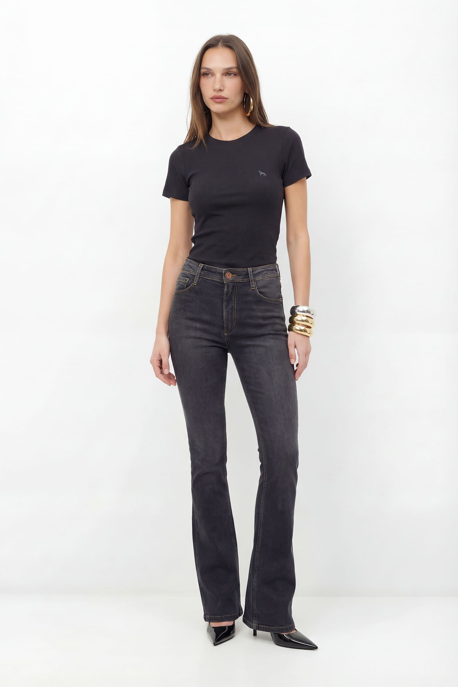 Calça Jeans Bootcut ACT Feminina