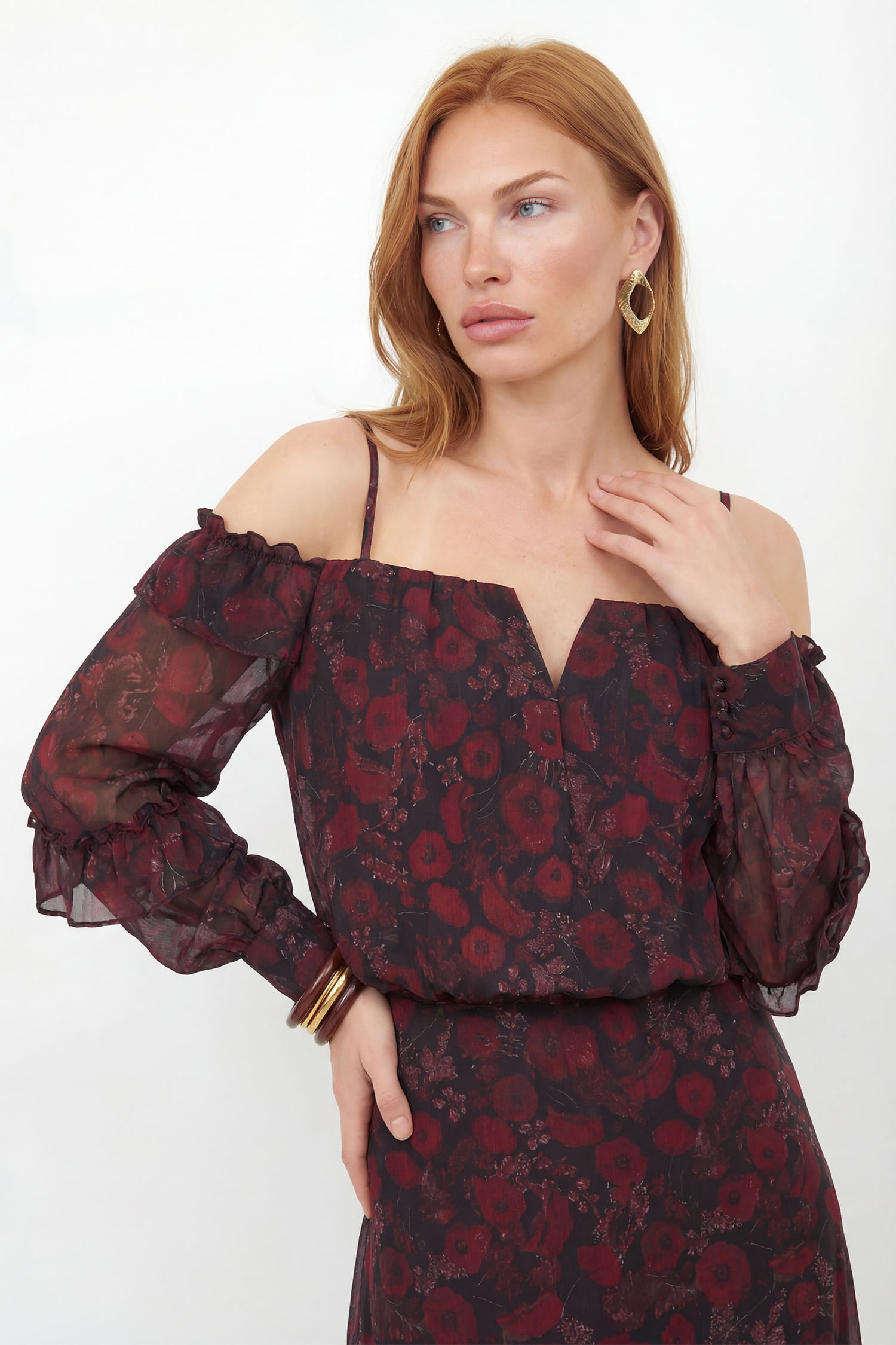 Blusa Fashion Estampada ACT Feminina