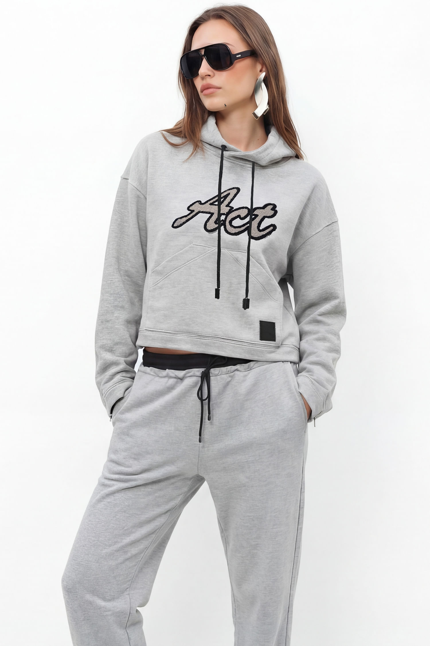 Blusão Moletom Com Capuz ACT Feminino