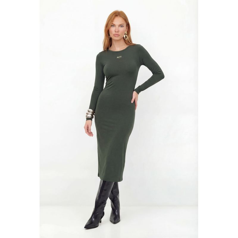 Vestido-Midi-Manga-Longa-ACT-Feminino