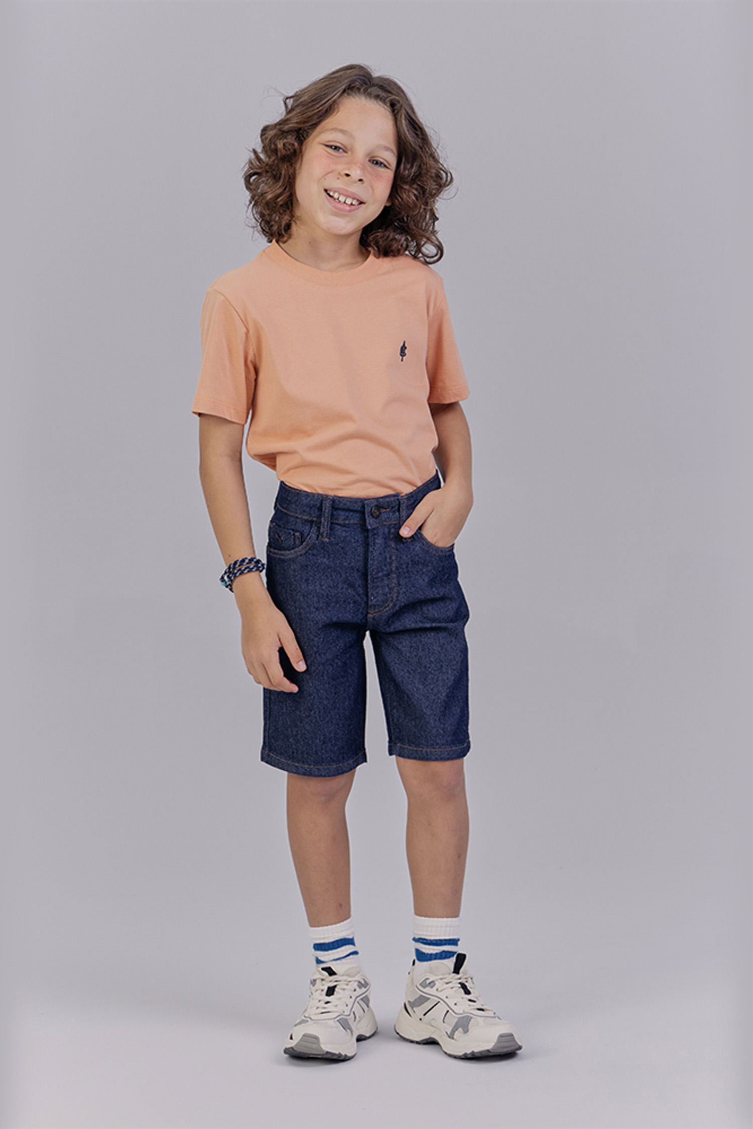 Bermuda Jeans Casual Menino Acostamento Next