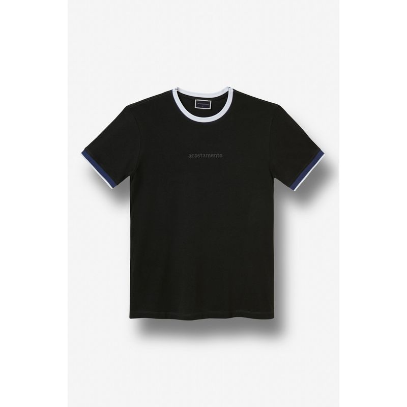 Camiseta-Casual-Gola-Contrastante-Masculina-Acostamento
