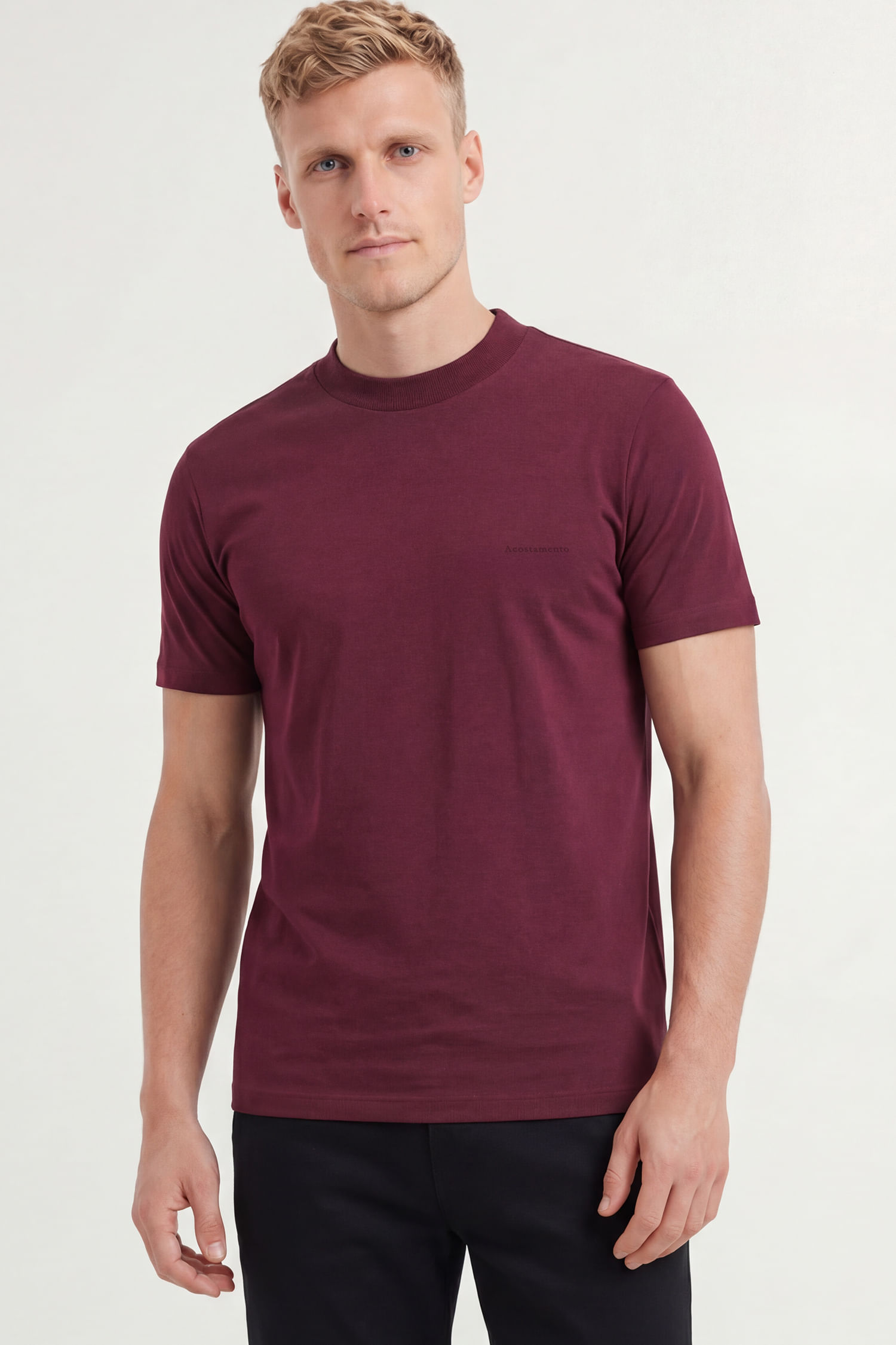 Camiseta Lobo Casual Masculina Acostamento