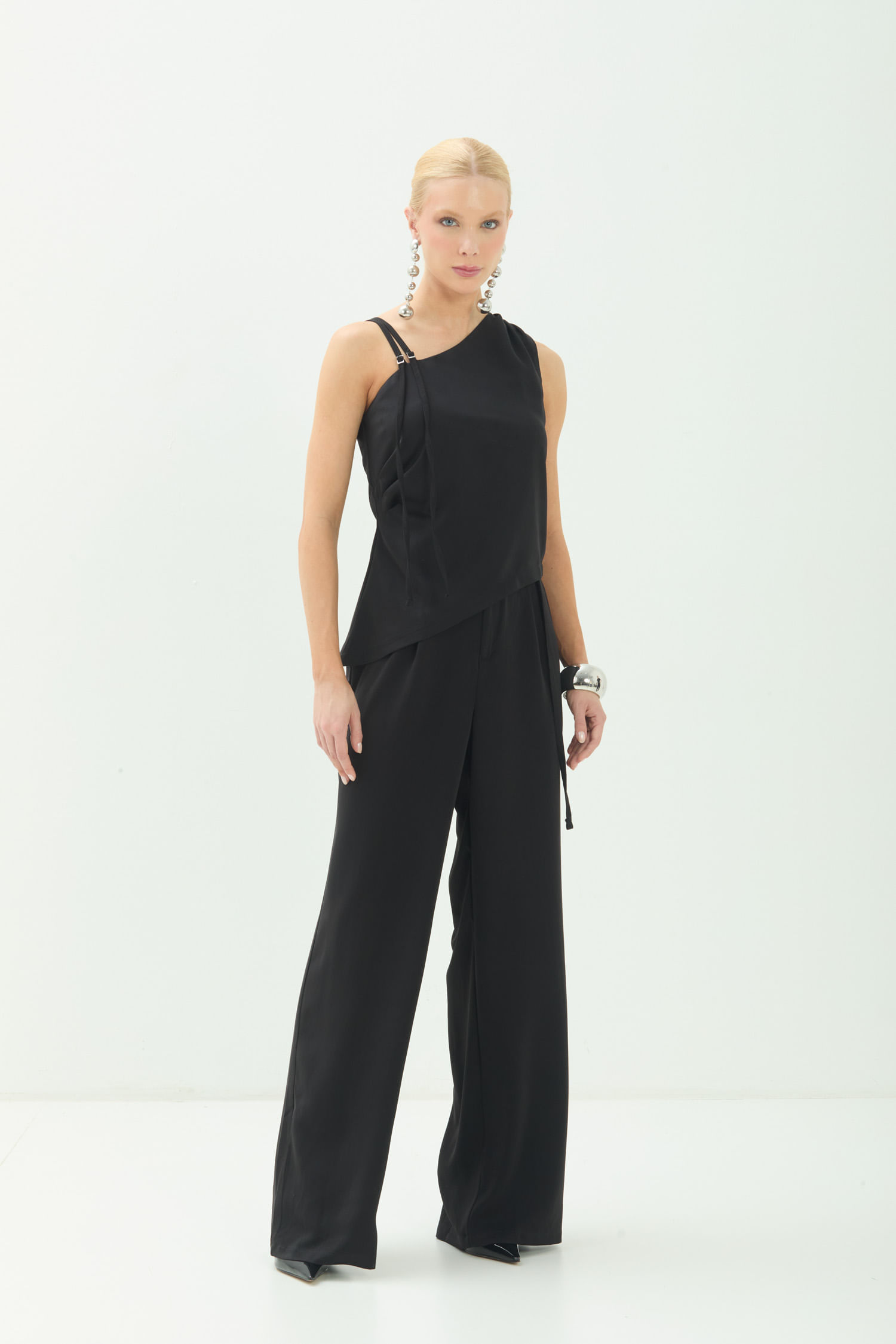 Calça Pantalona Alfaiataria ACT Feminina