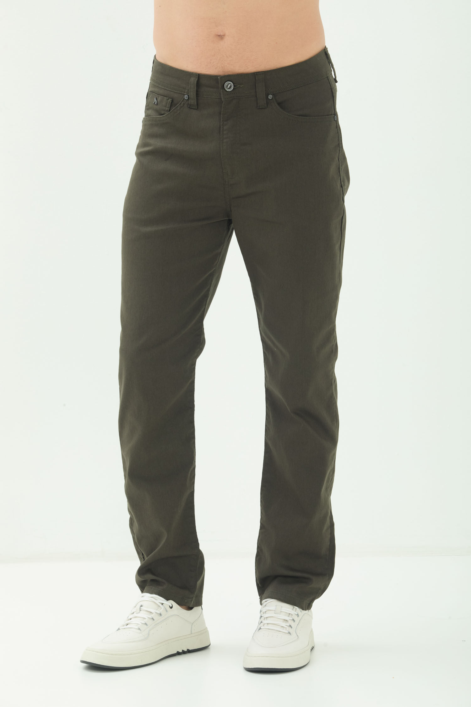 Calça Sarja Regular Masculina Acostamento