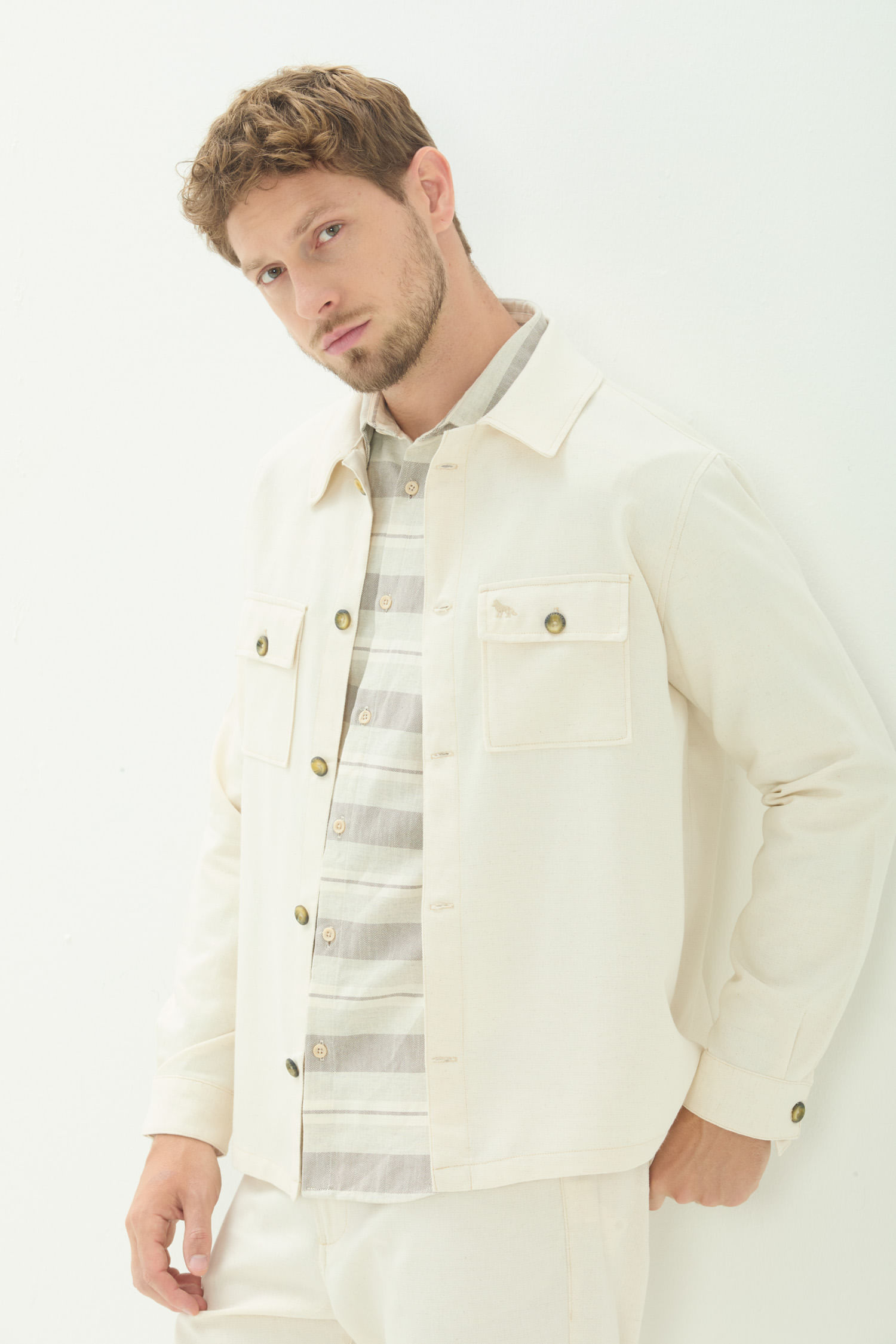 Jaqueta Overshirt Masculina Acostamento