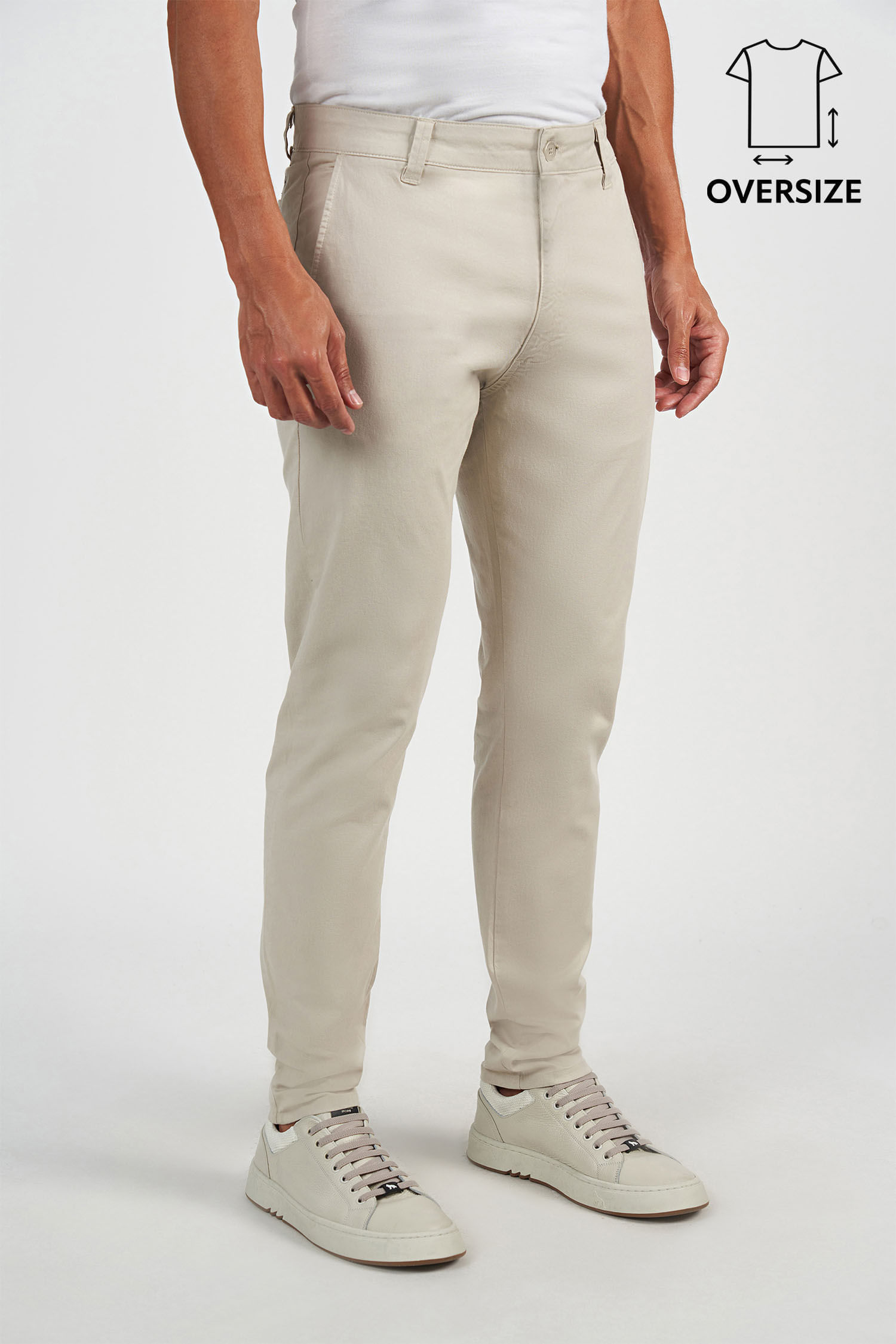 Calça Chino Skinny Masculina Oversize Acostamento