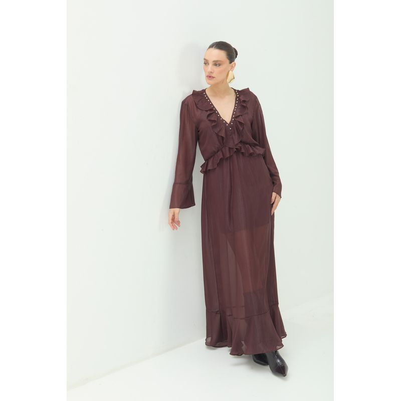 Vestido-Manga-Longa-Decote-V-ACT-Feminino