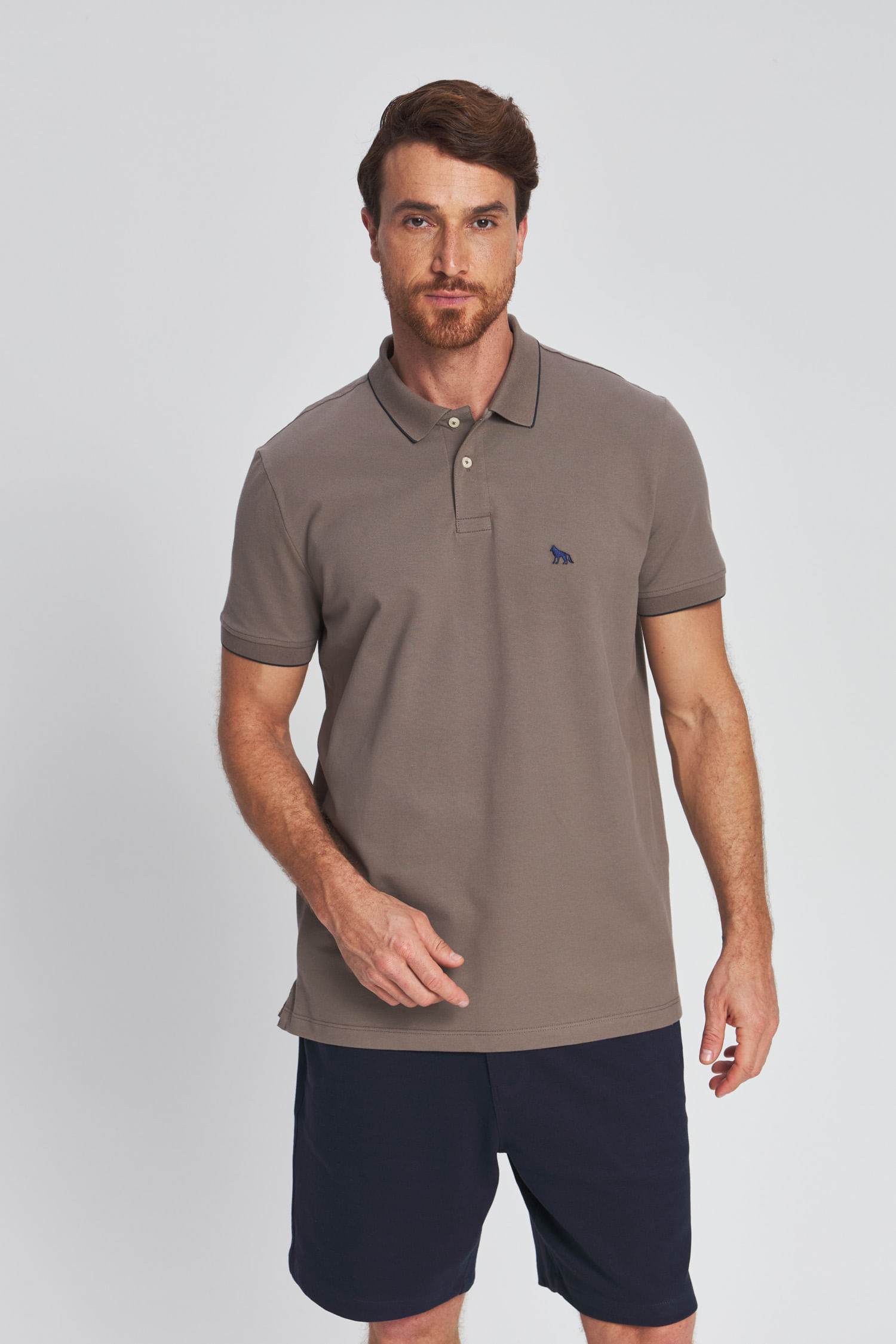 Polo Piquet Básica Masculina Acostamento