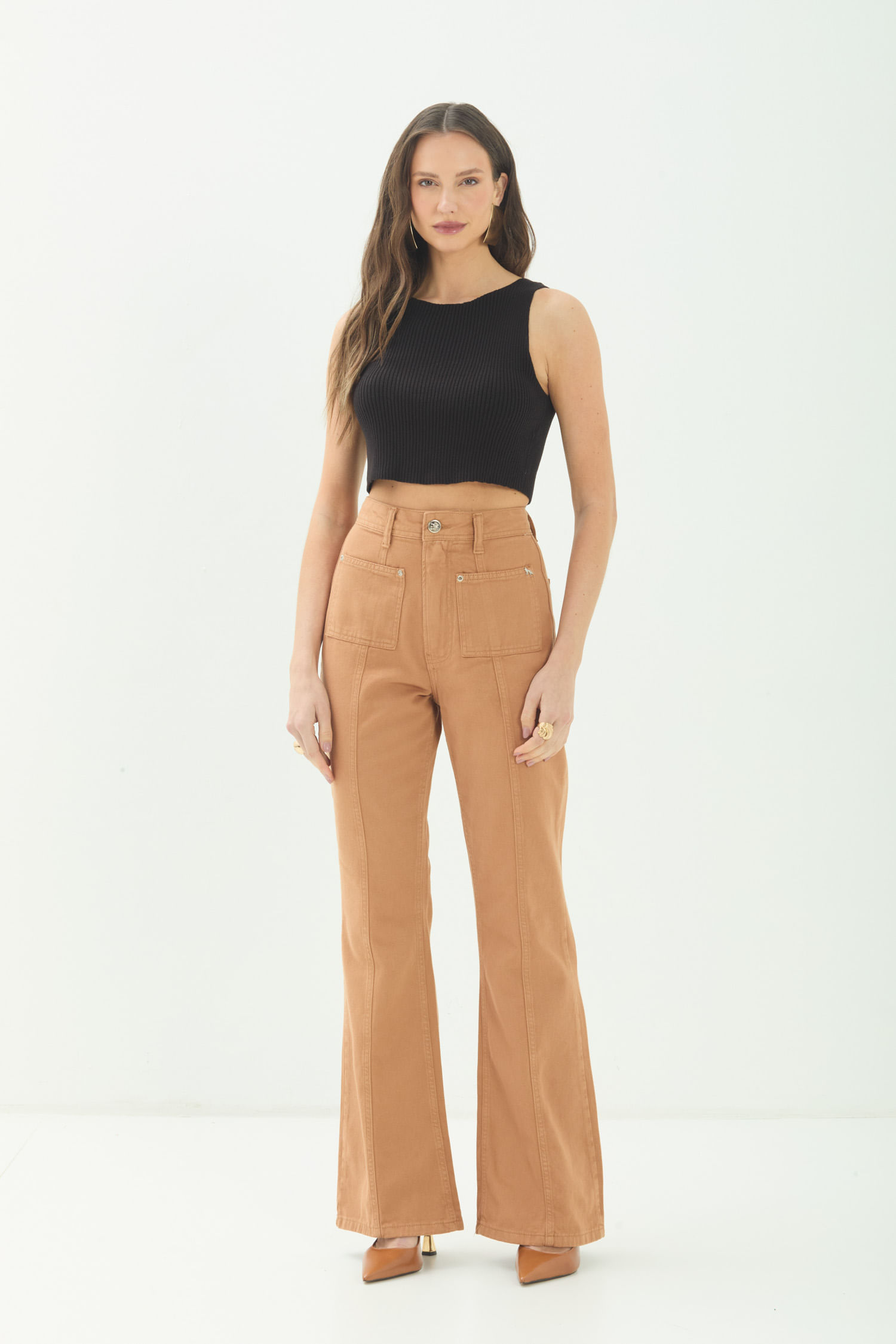 Calça Flare Loose Fit ACT Feminina