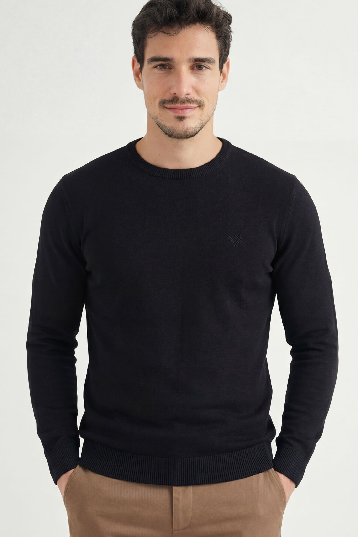 Suéter Tricot Conforto Masculino Acostamento