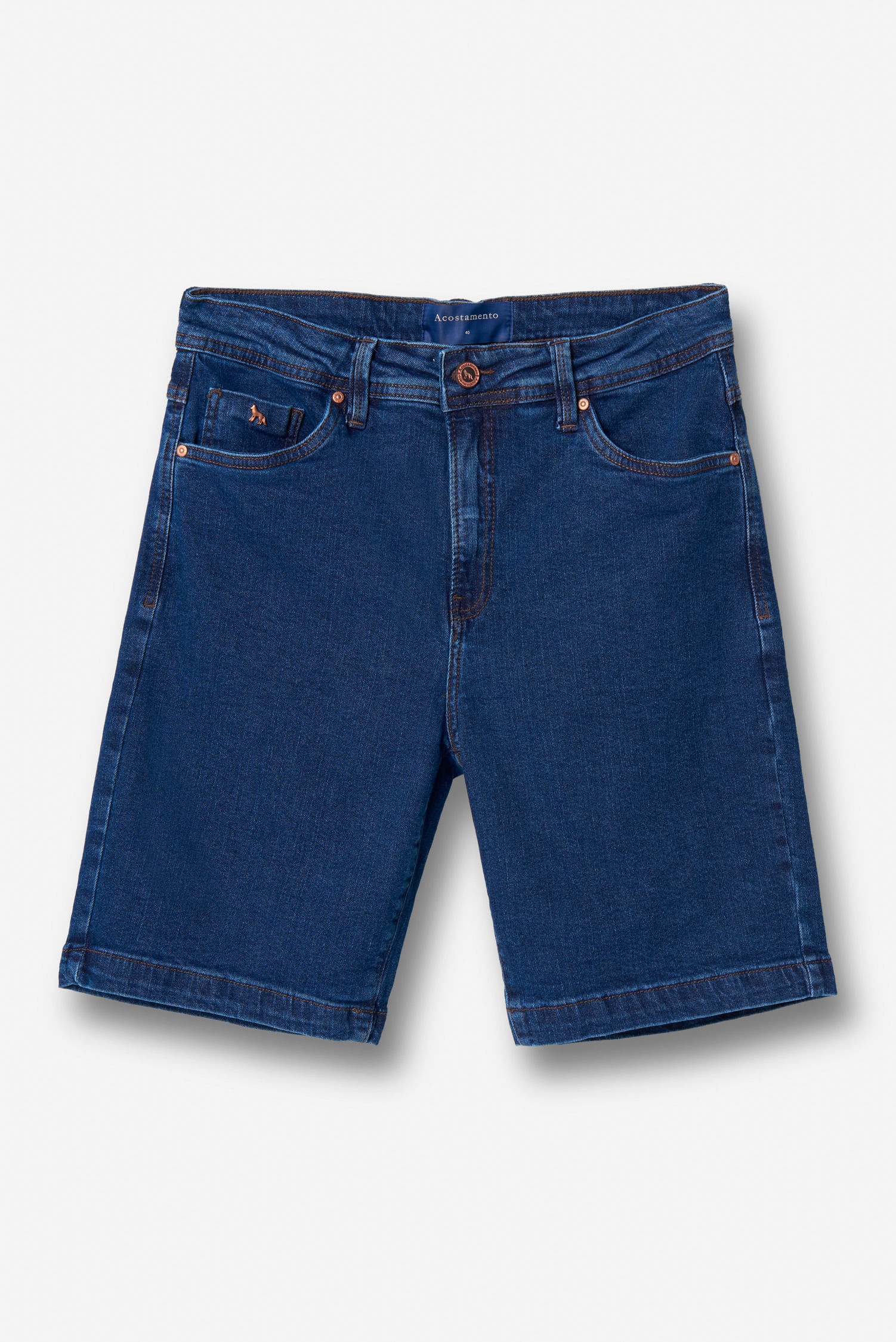 Bermuda Jeans Clássica Masculina Acostamento